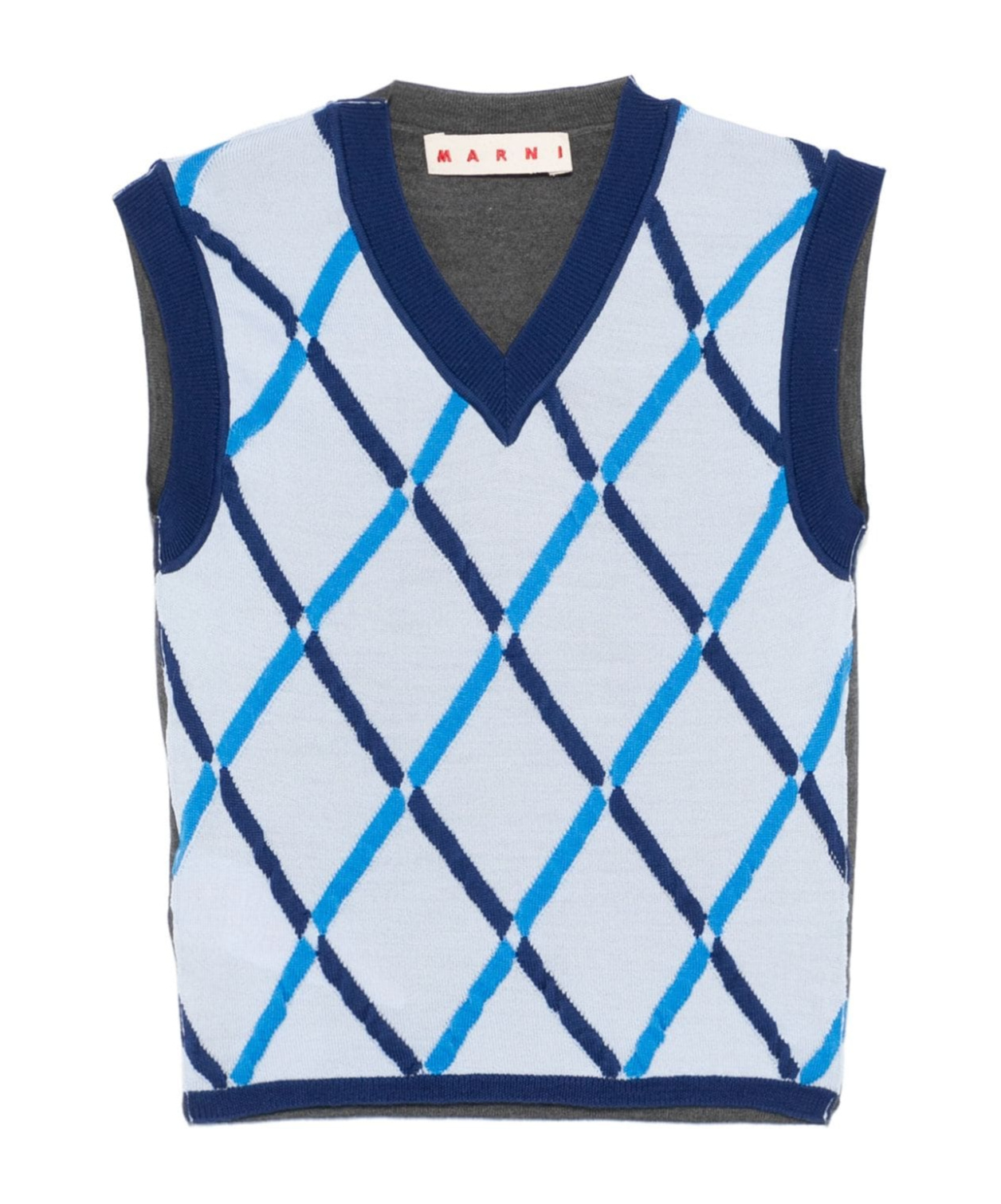 Marni Diamond-pattern Vest In White