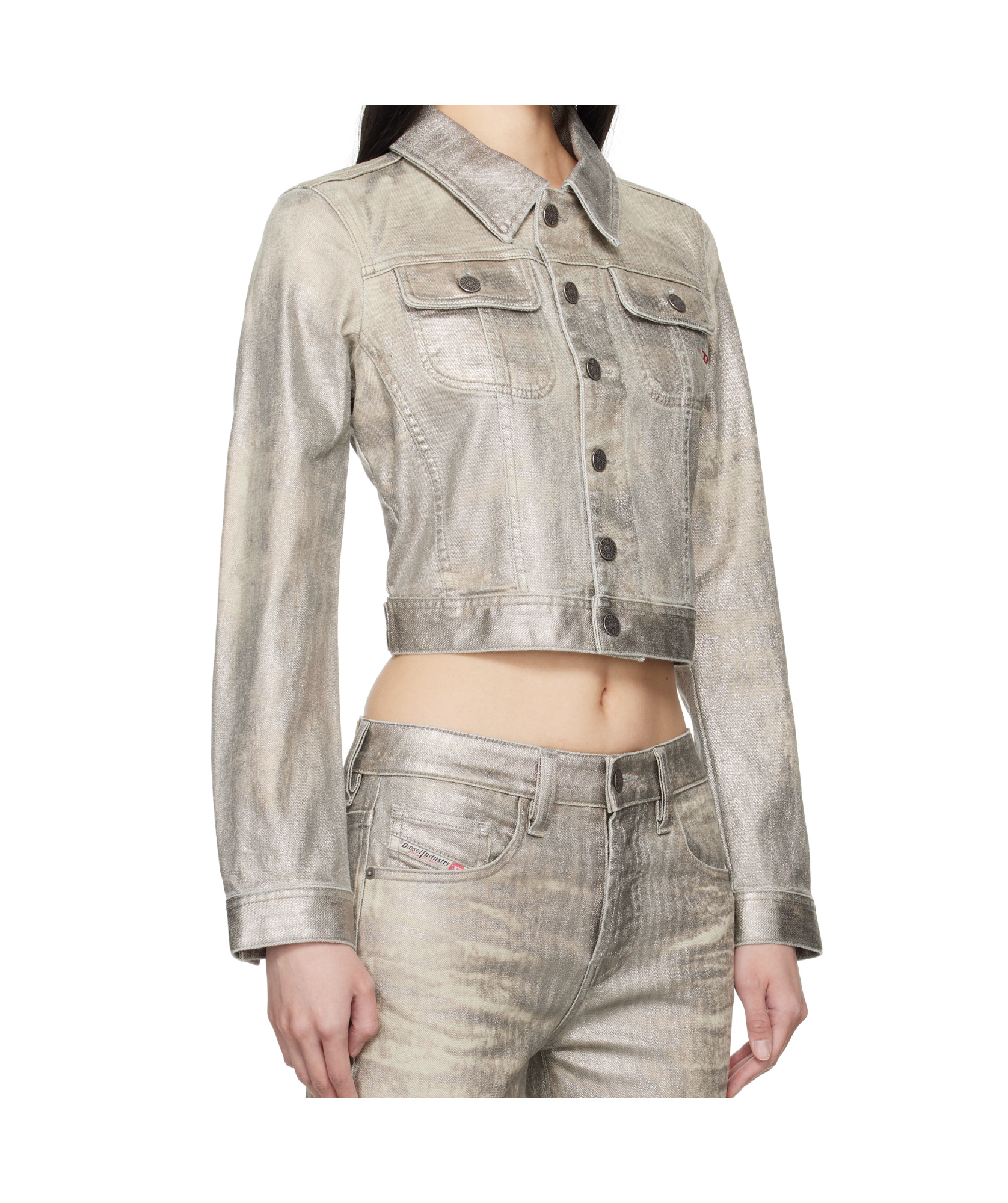 Diesel De-slimmy-s1 Jacket In White
