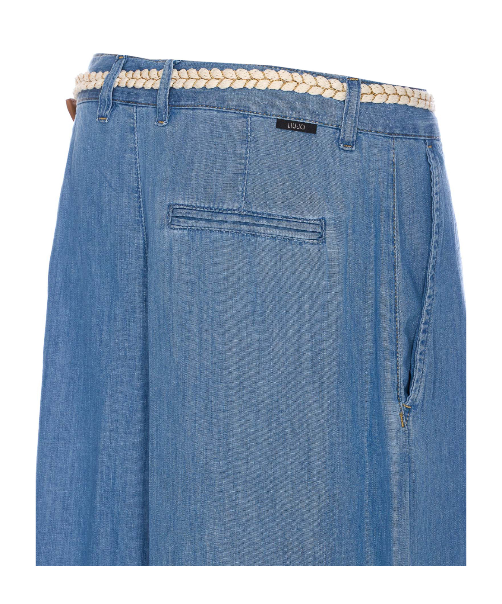Shop Liu •jo Wide Leg Jeans In Blue