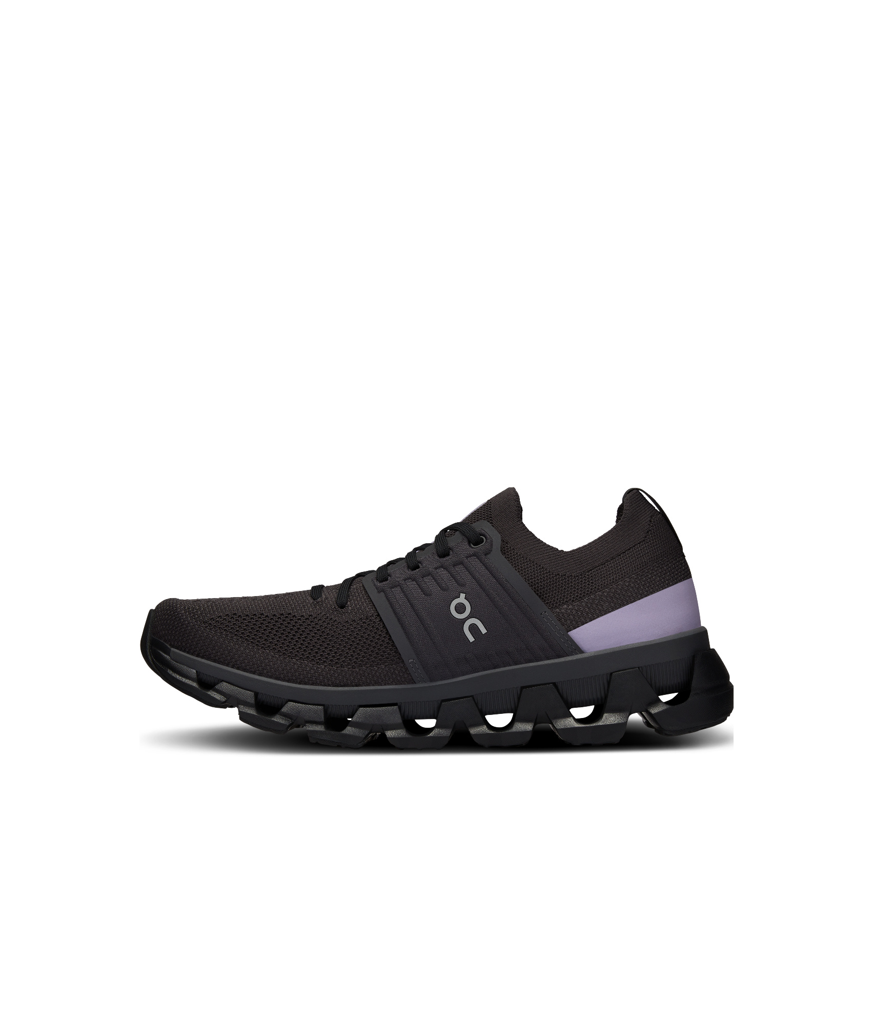 On Running Lace-up Sneakers In Black