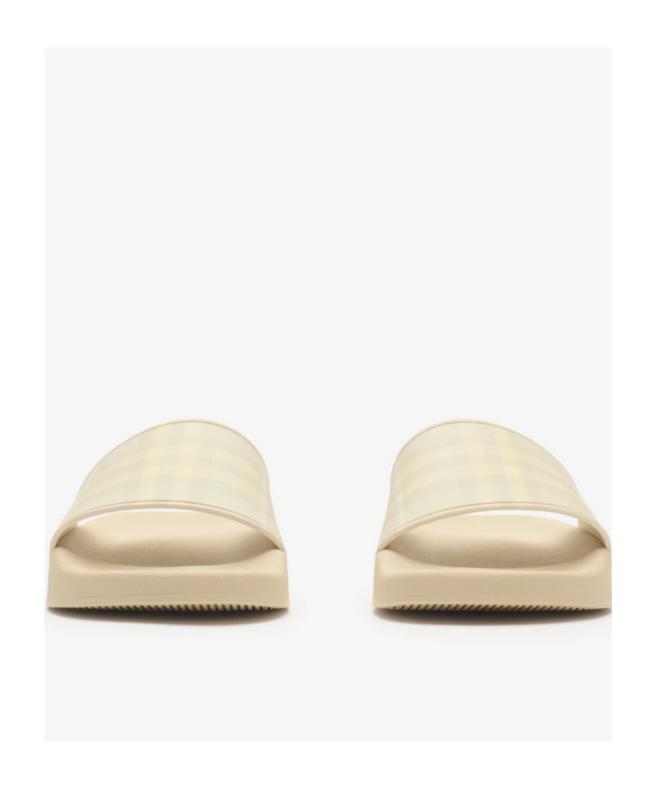 Burberry Furley Large Check Sandals In Multi