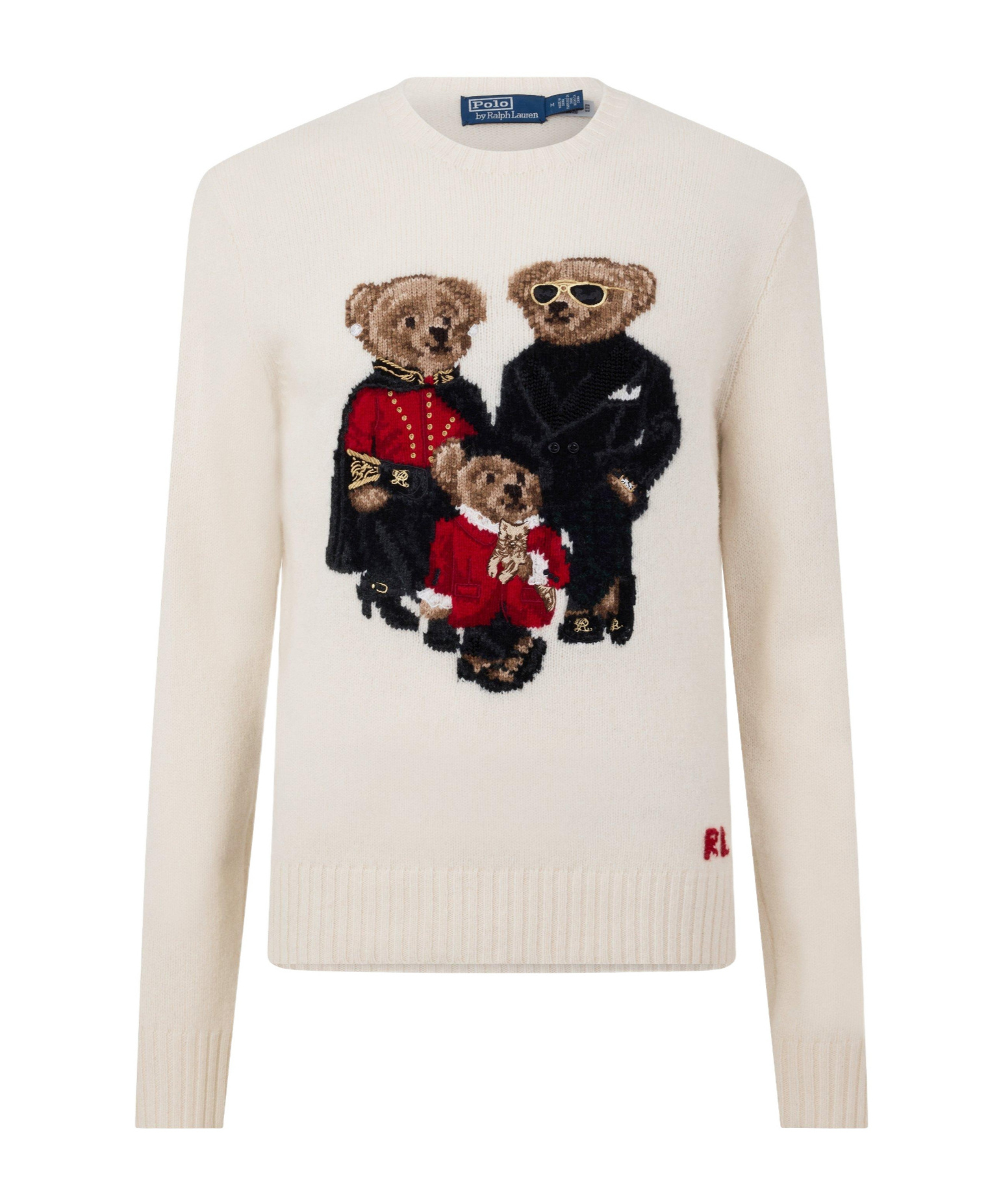 Polo Ralph Lauren Round-neck Knitted Sweater In White