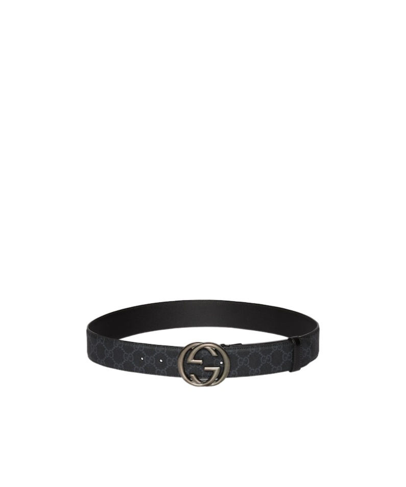 Gucci Interlocking Waist Belt In Black