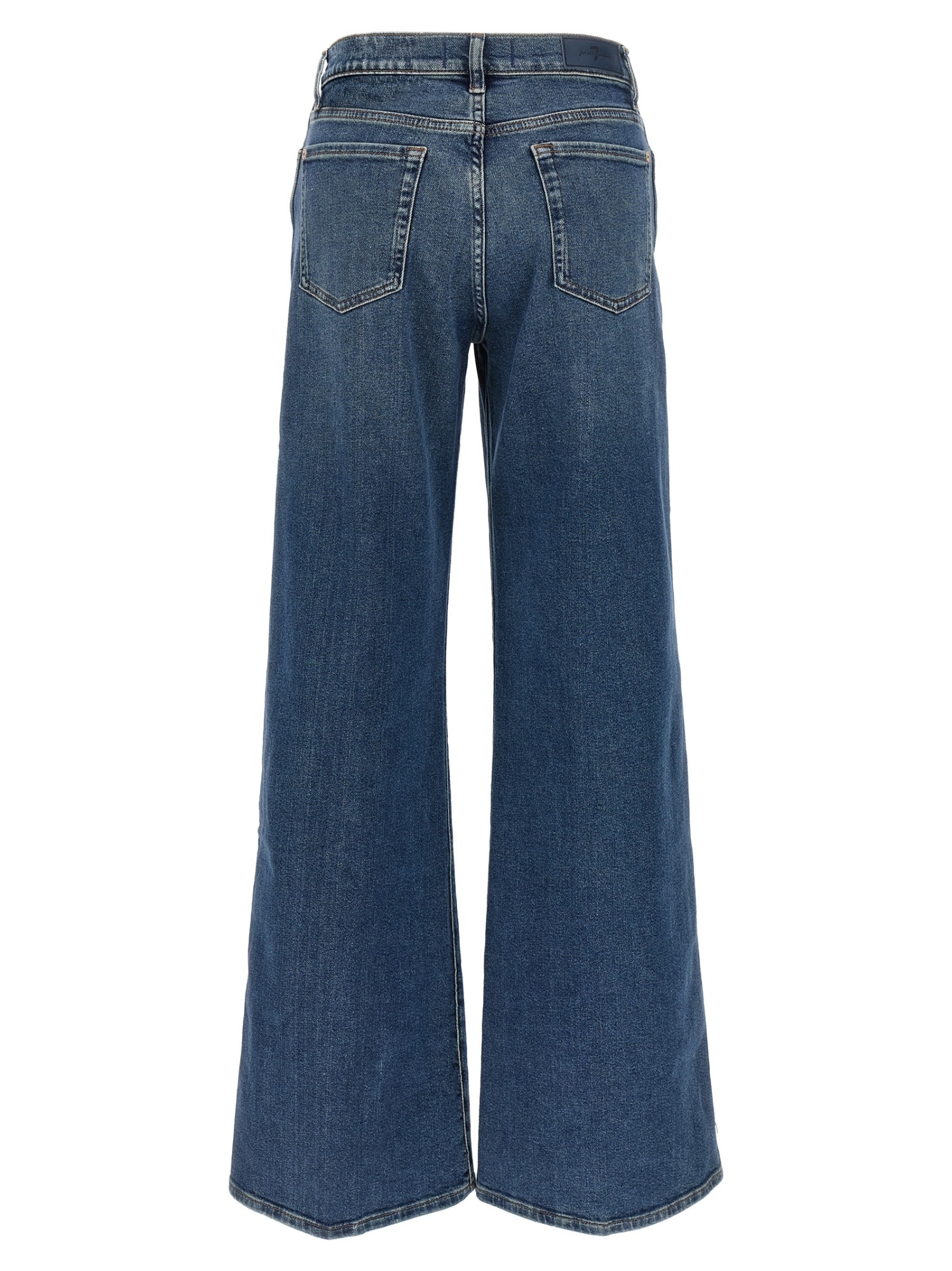 7 For All Mankind Patch Pocket Jeans In Blue