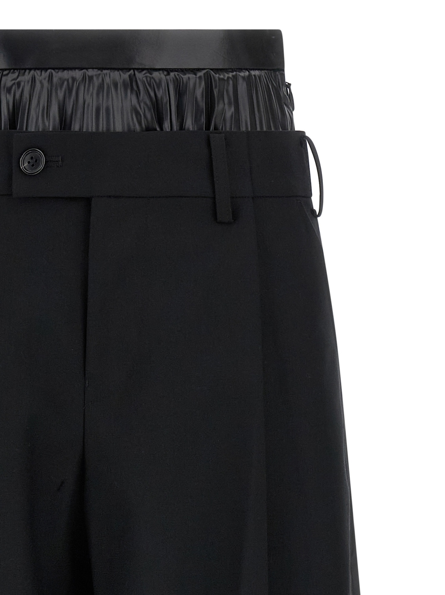 Junya Watanabe Double Layer Trousers In Black