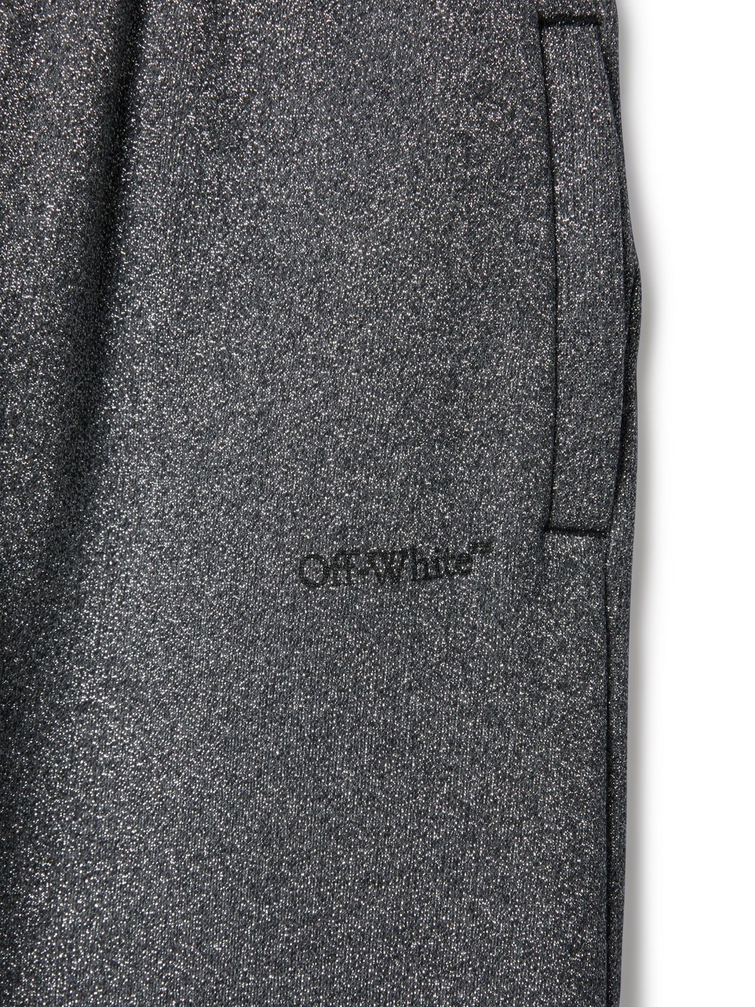 Off-white Bookish Logo-waistband Trousers In Gray