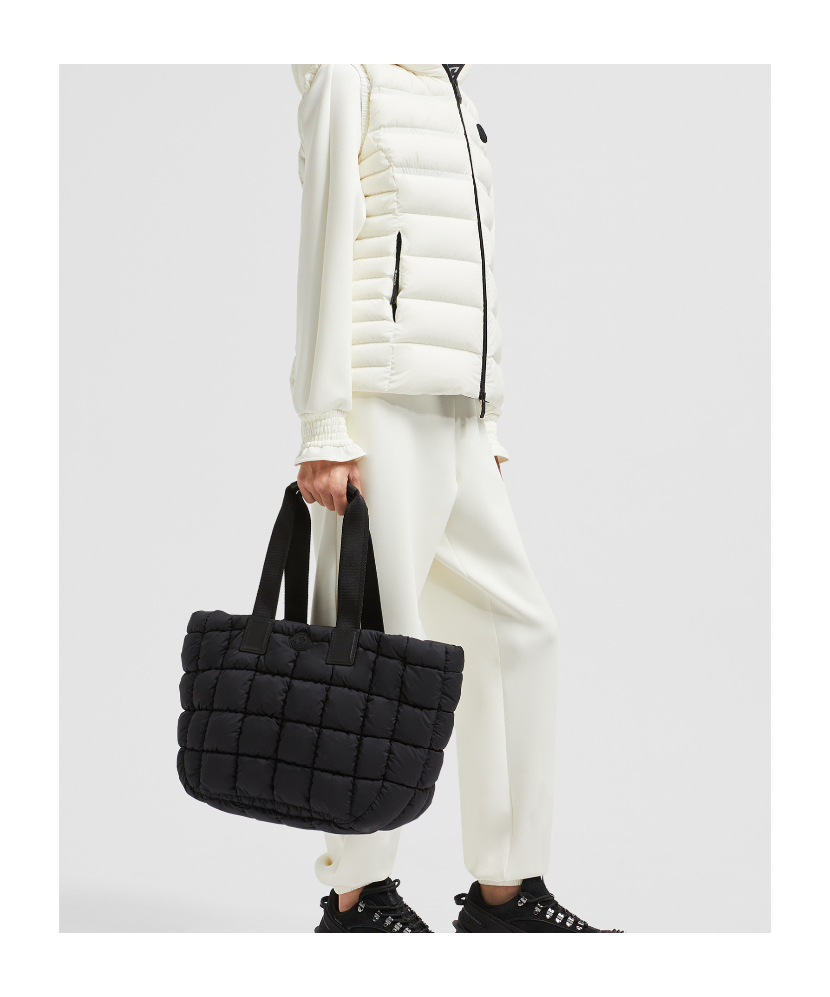 Shop Moncler Caradoc Water-repellent Tote Bag In Black