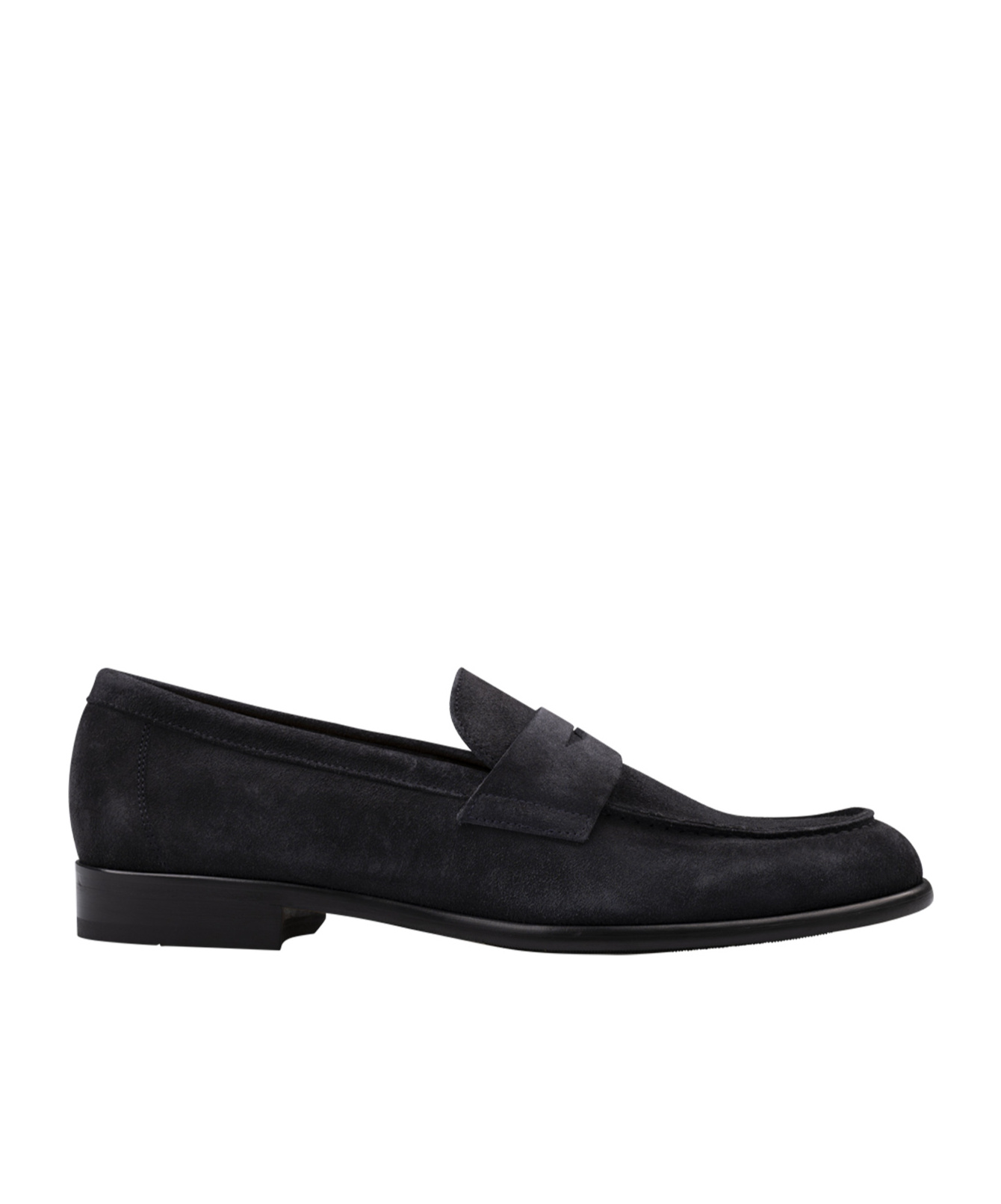Doucal's Man Loafers Midnight Blue Size 10 Soft Leather In Blue