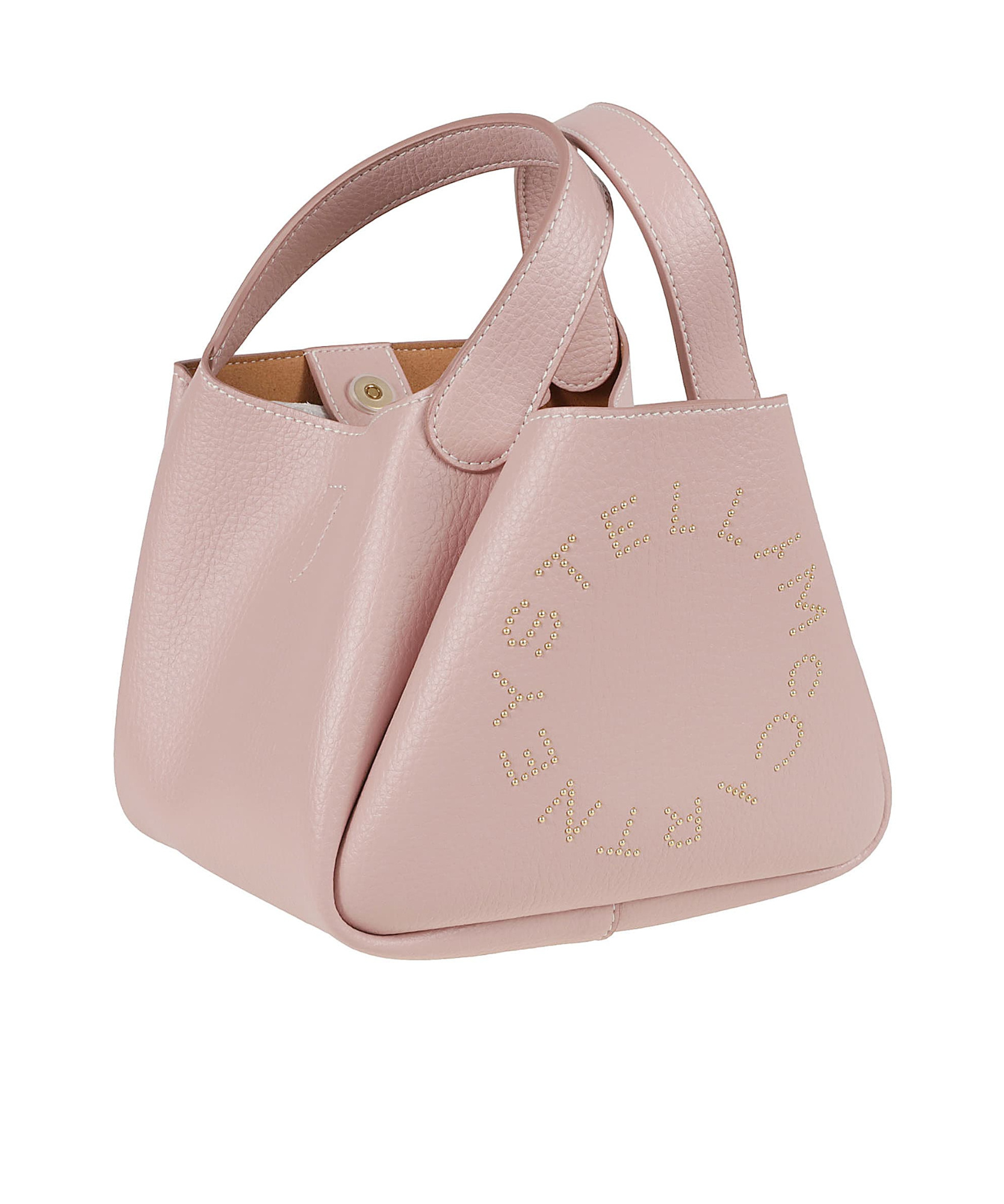 Stella Mccartney Embossed Grain Handbag In Nude