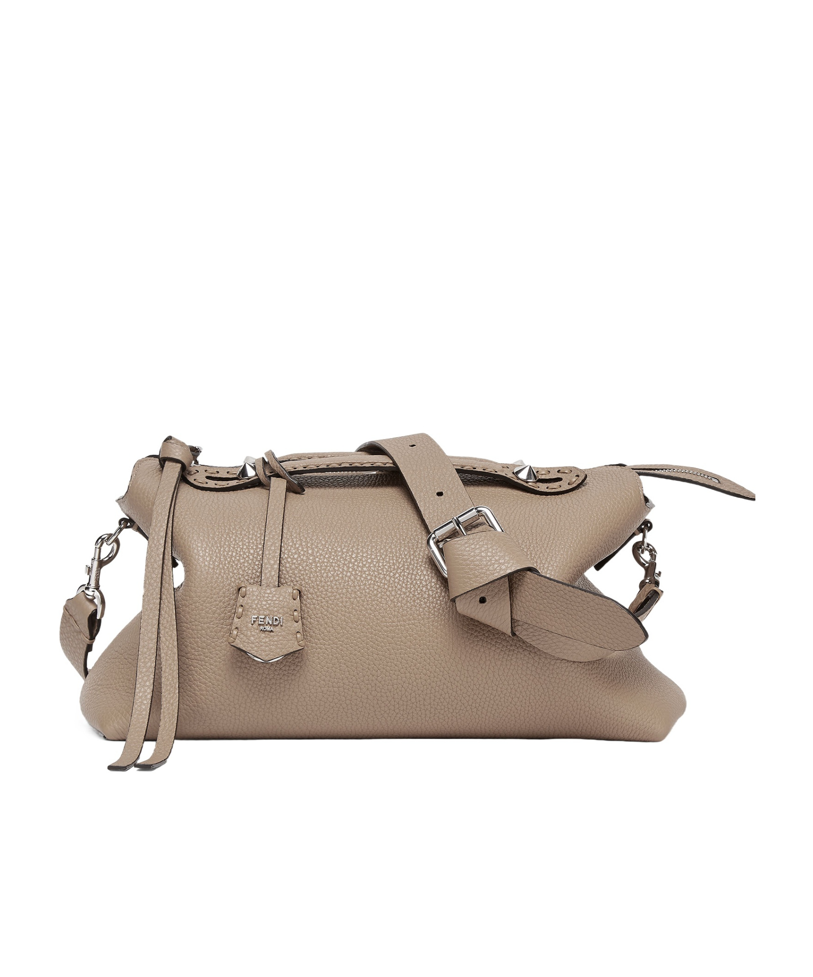 Fendi By The Way Selleria Medium Shoulder Bag In Nude
