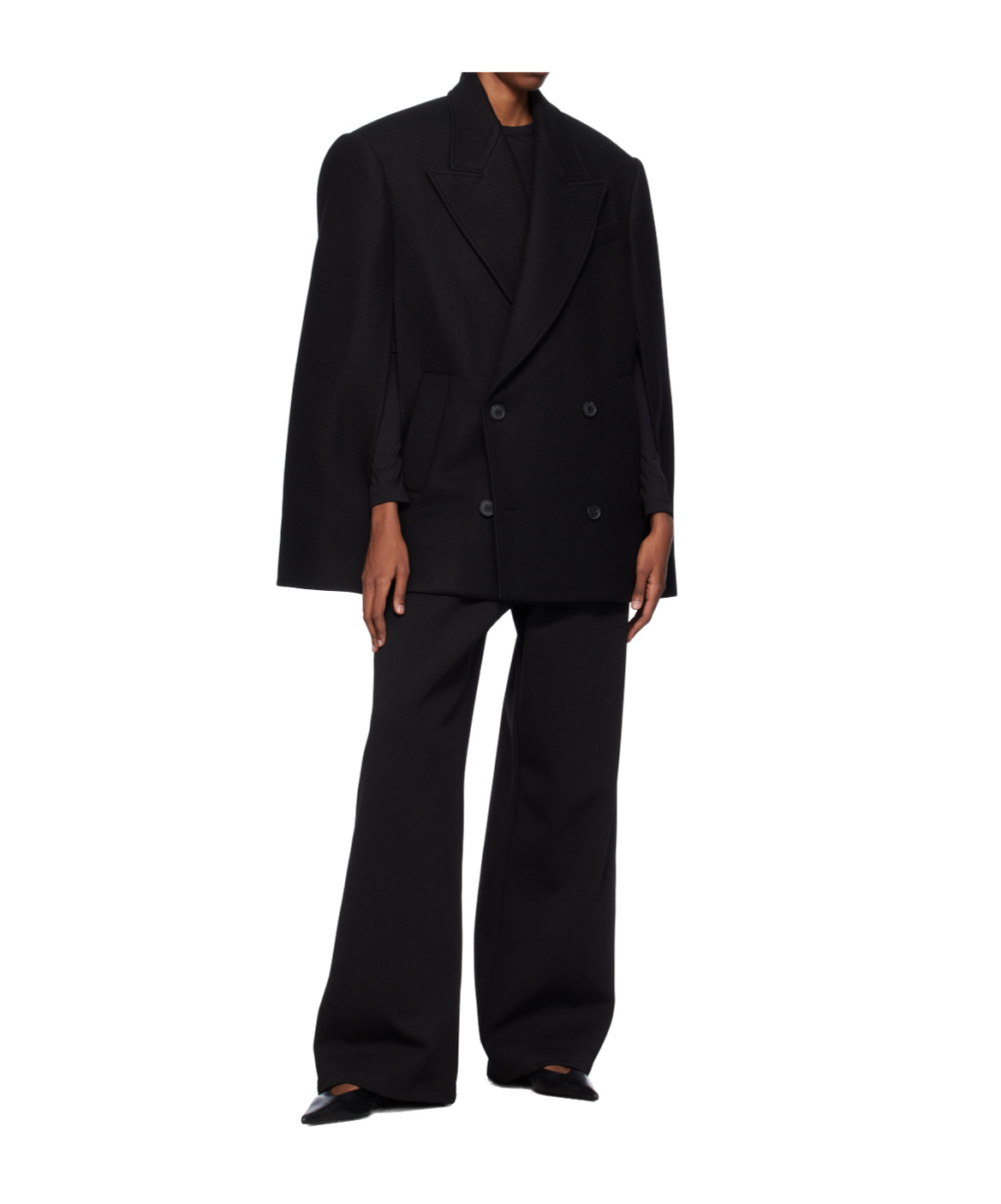 WARDROBE.NYC DOUBLE-BREASTED CLOAK