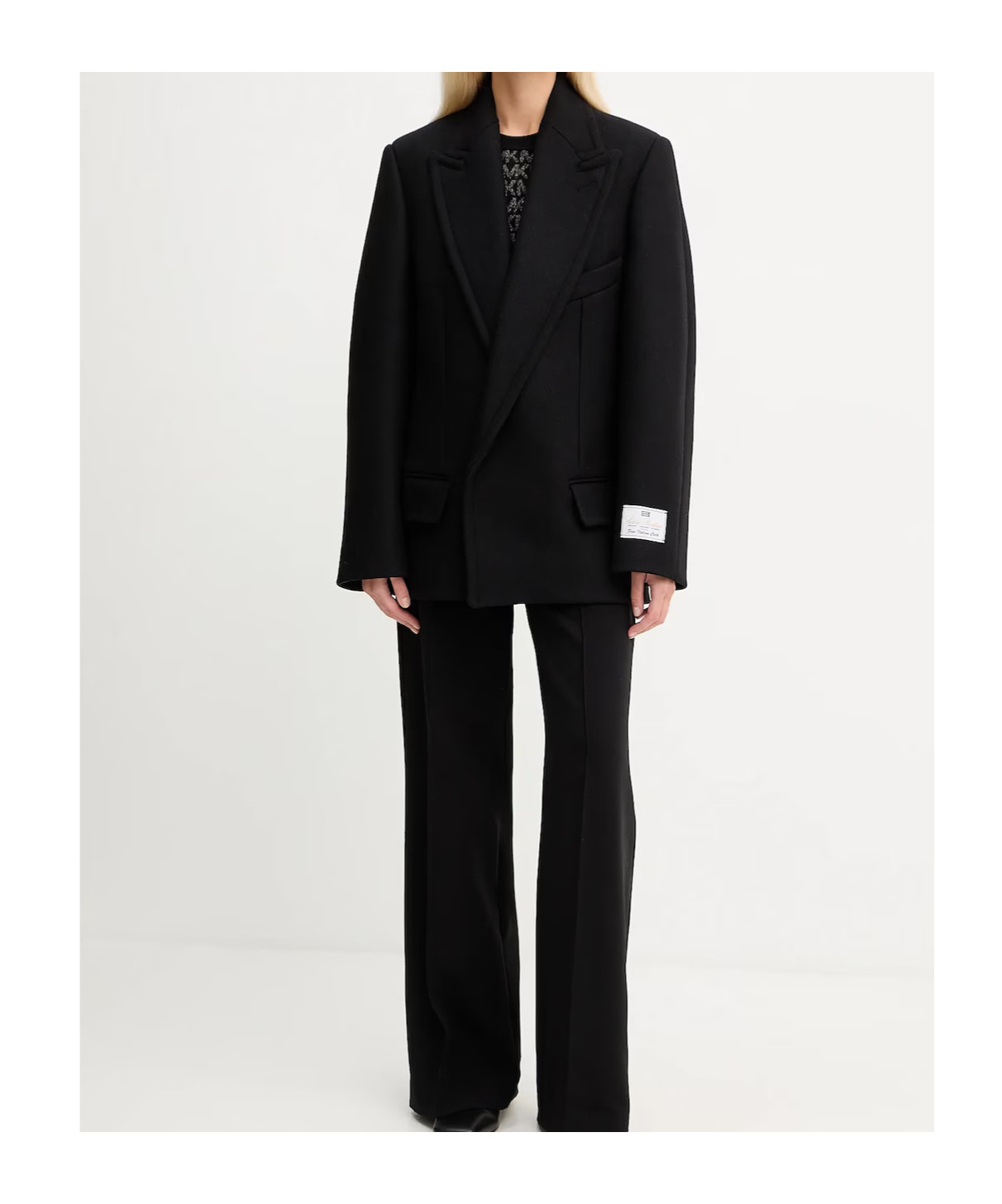 Victoria Beckham Double-breasted Blazer In Black