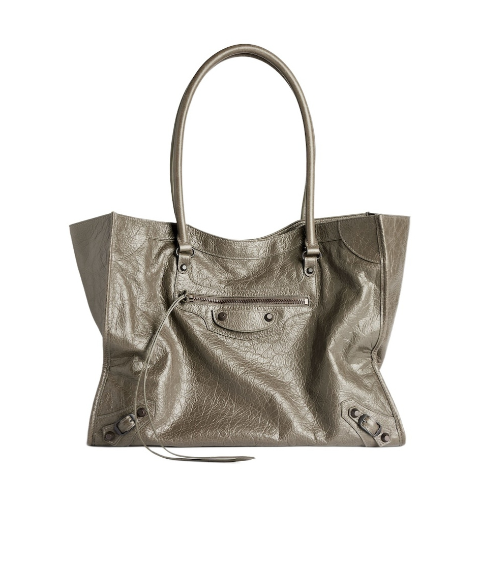 Balenciaga Women's Le City Tote Bag Medium In Army Green In Green