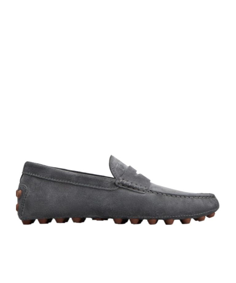Tod's Round Head Loafer Shoes In Black