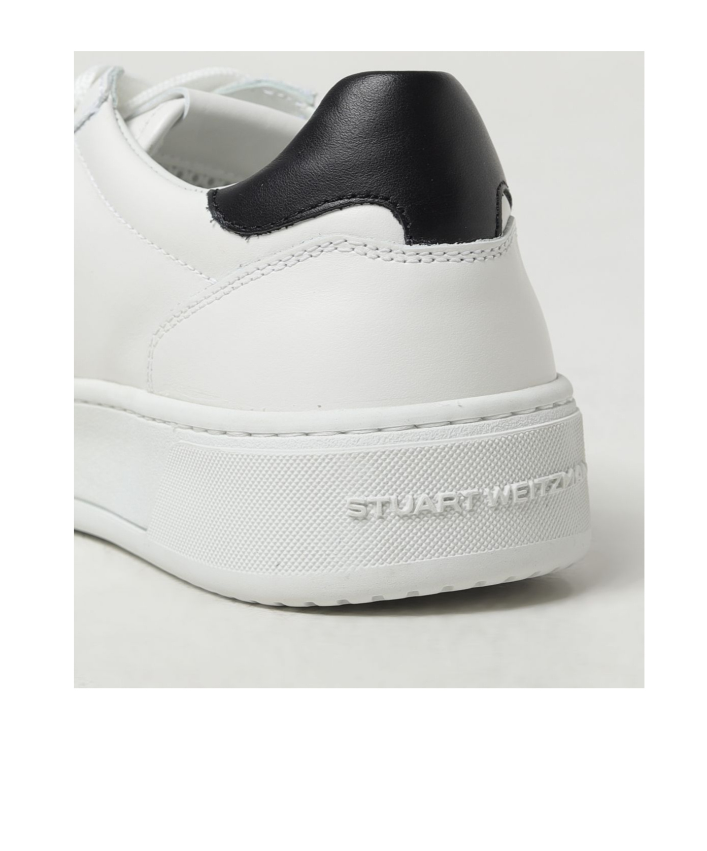 Stuart Weitzman Lace-up Low-cut Casual Shoes In White