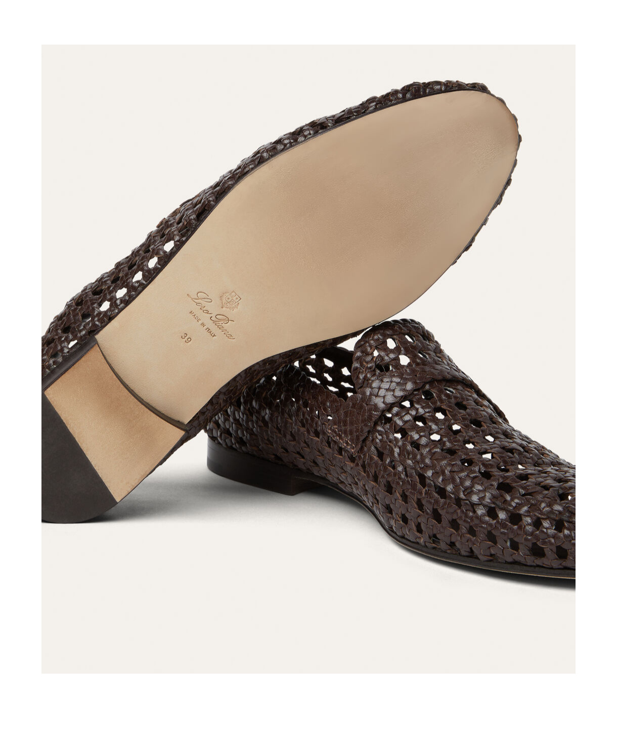 Loro Piana Leon Loafer Shoes In Pink Brown