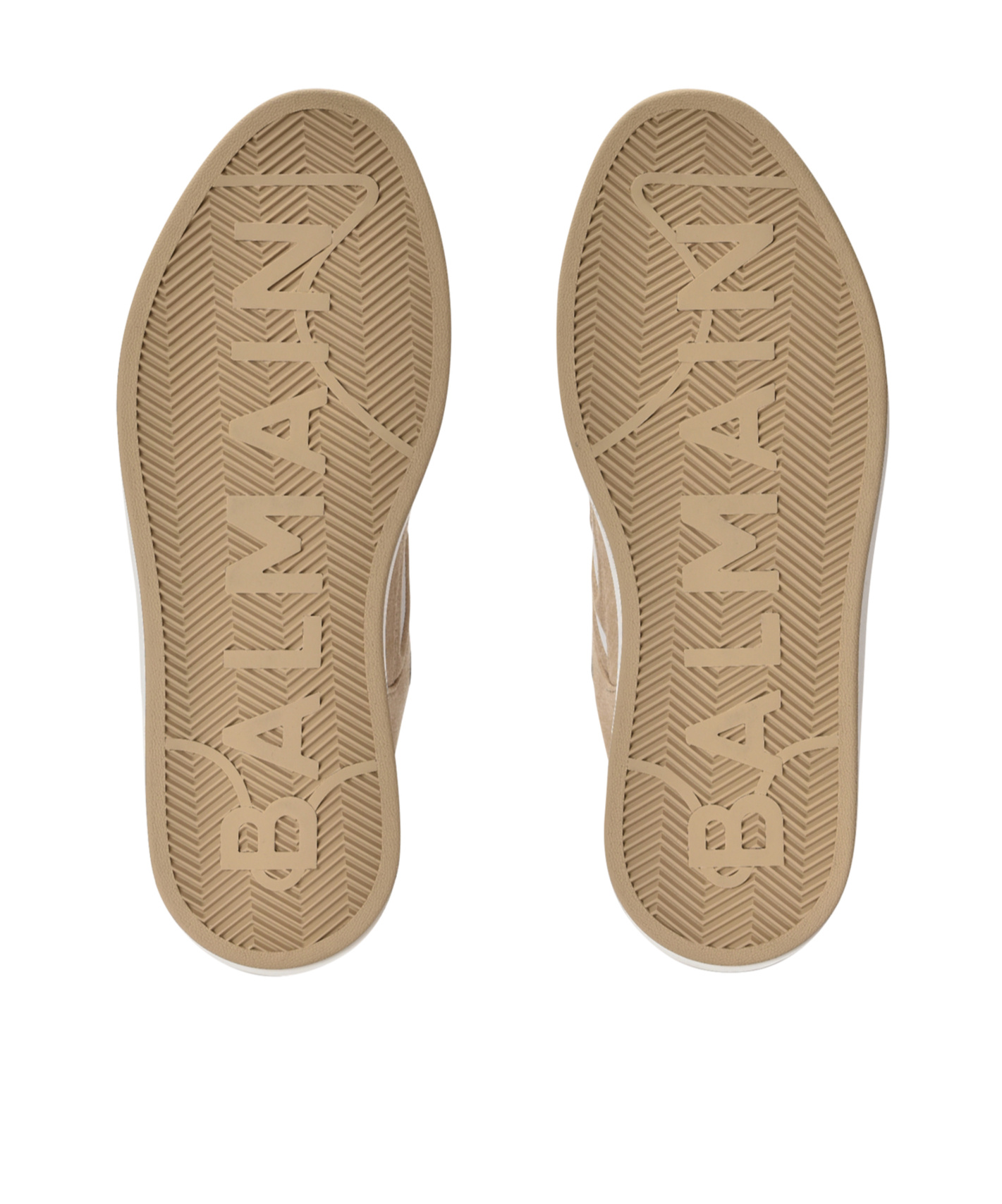 BALMAIN B-COURT SKATE TRAINERS IN FLEECE AND CALFSKIN