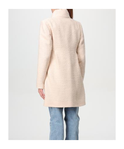 Shop Fay High-necked Coat In Nude