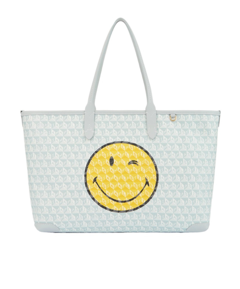 Anya Hindmarch Patterned Shoulder Bag In White