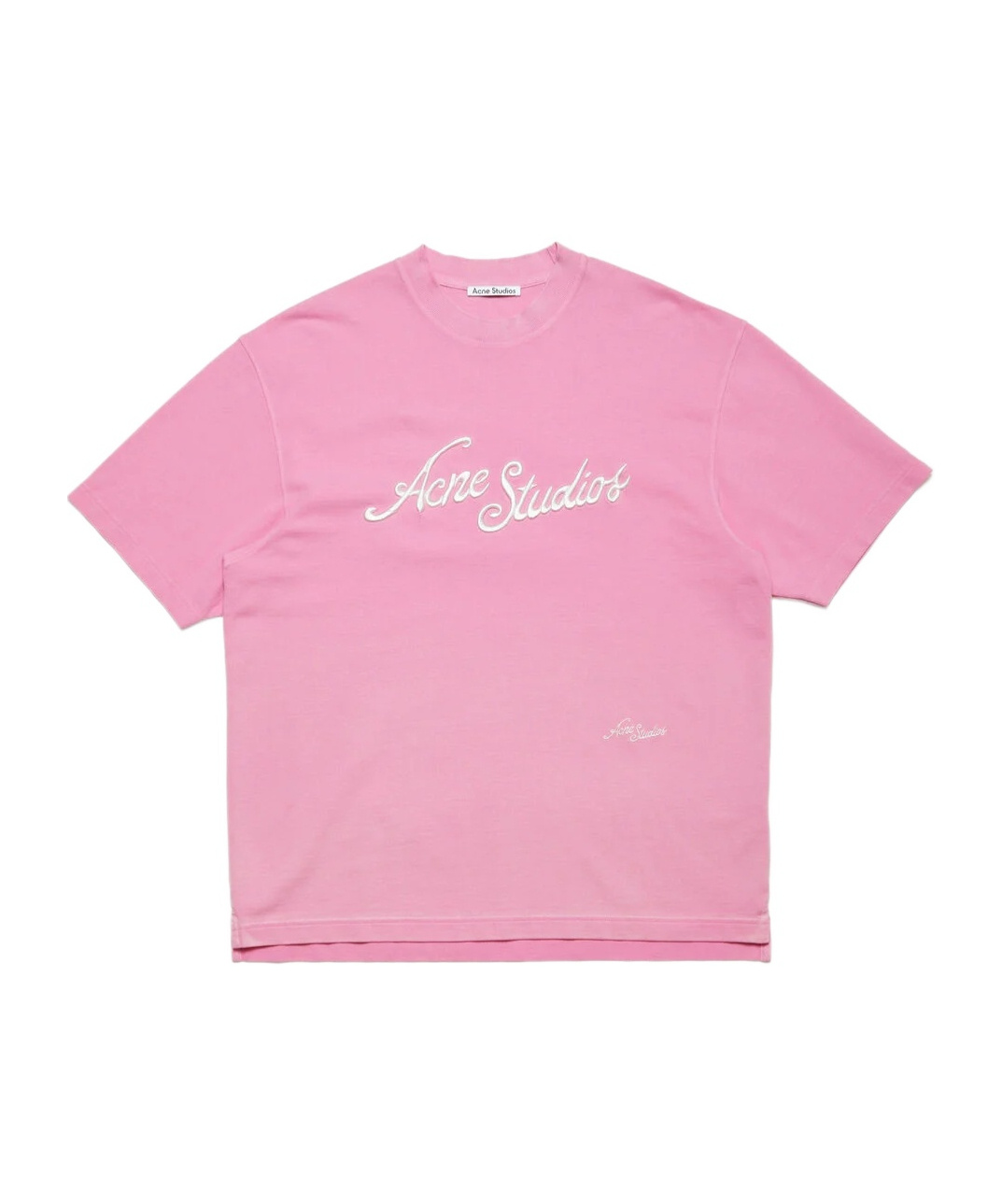 Acne Studios Man T-shirt Pink Size M Cotton