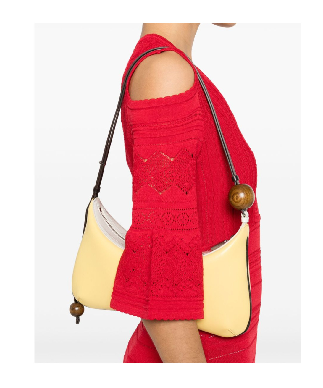Shop Twinset Punched-knit Midi Dress
