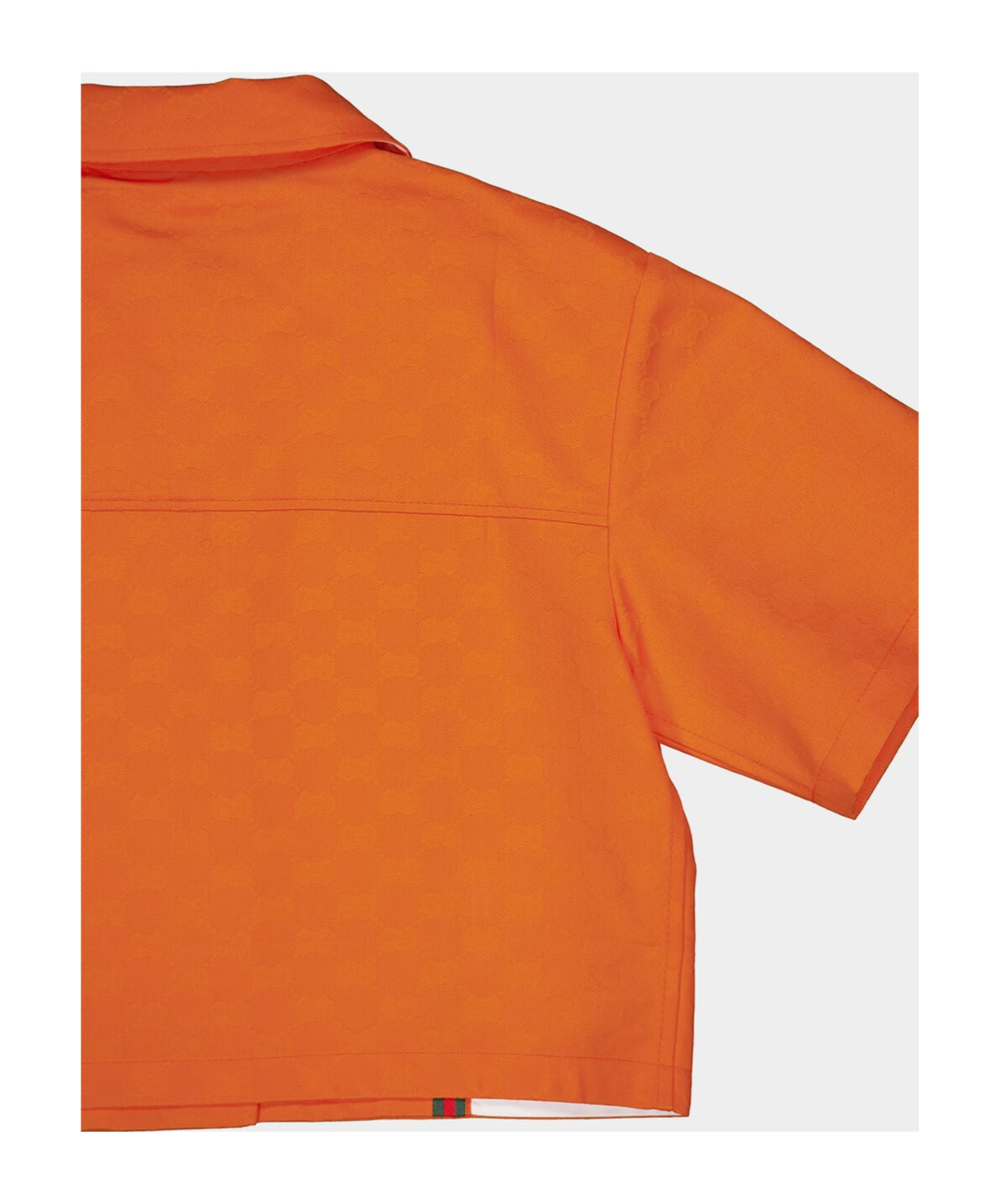 Gucci Gg Gabardine Shirt In Orange