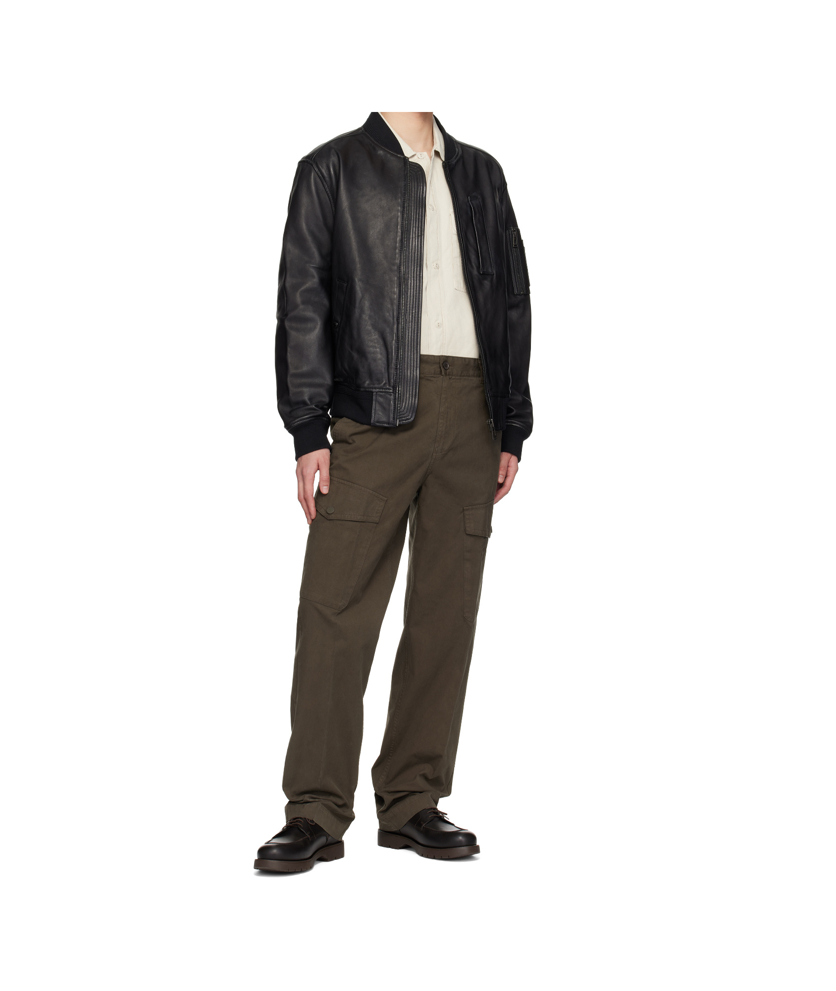 Belstaff Long Sleeve Leather Jacket