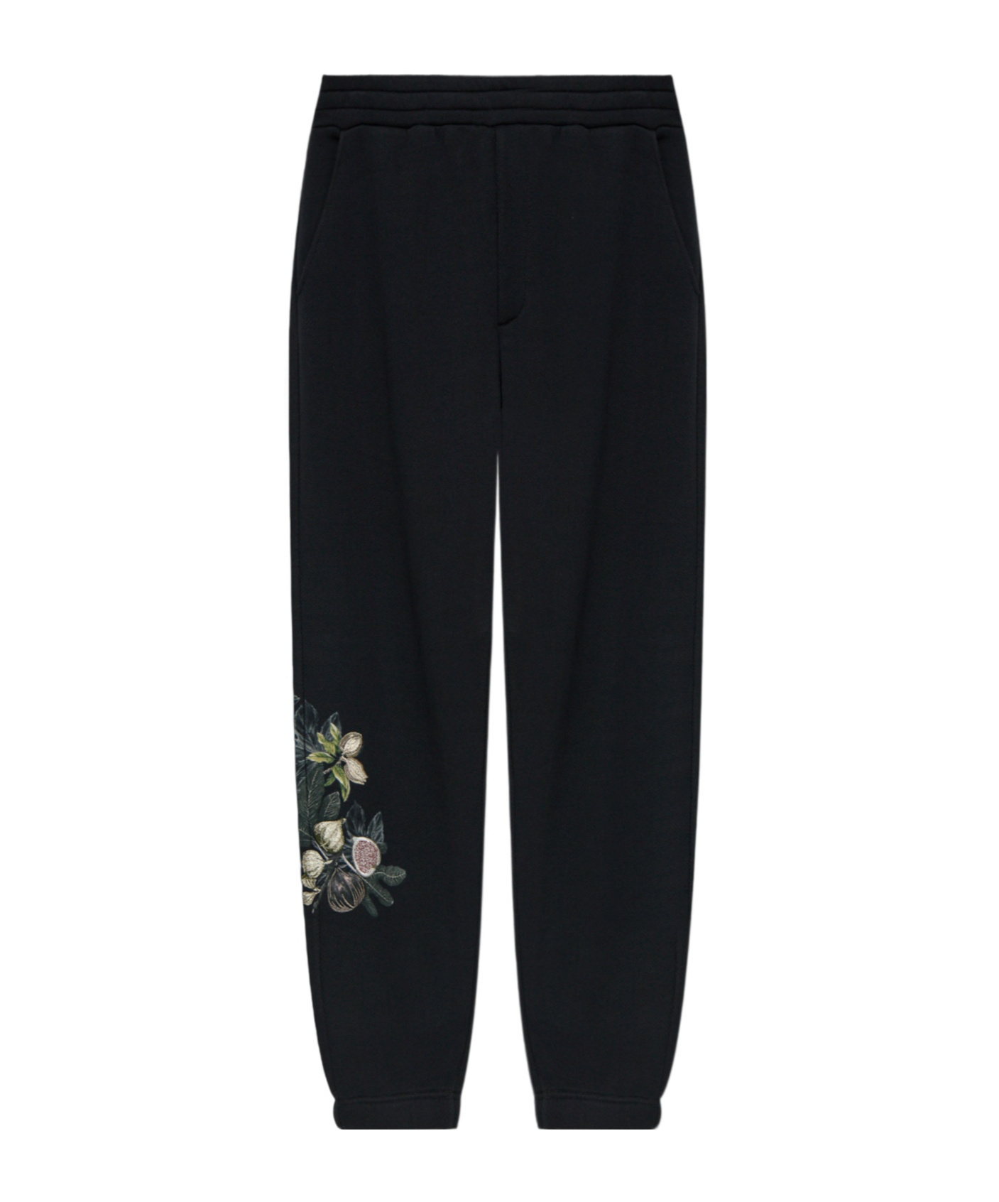 Emporio Armani Elastic Waist Sweatpants In Black