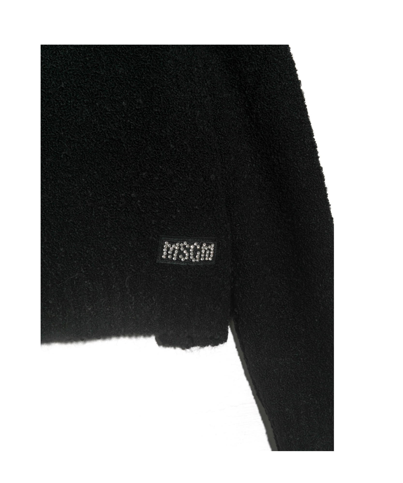 Shop Msgm Logo Decal Sweater In Black