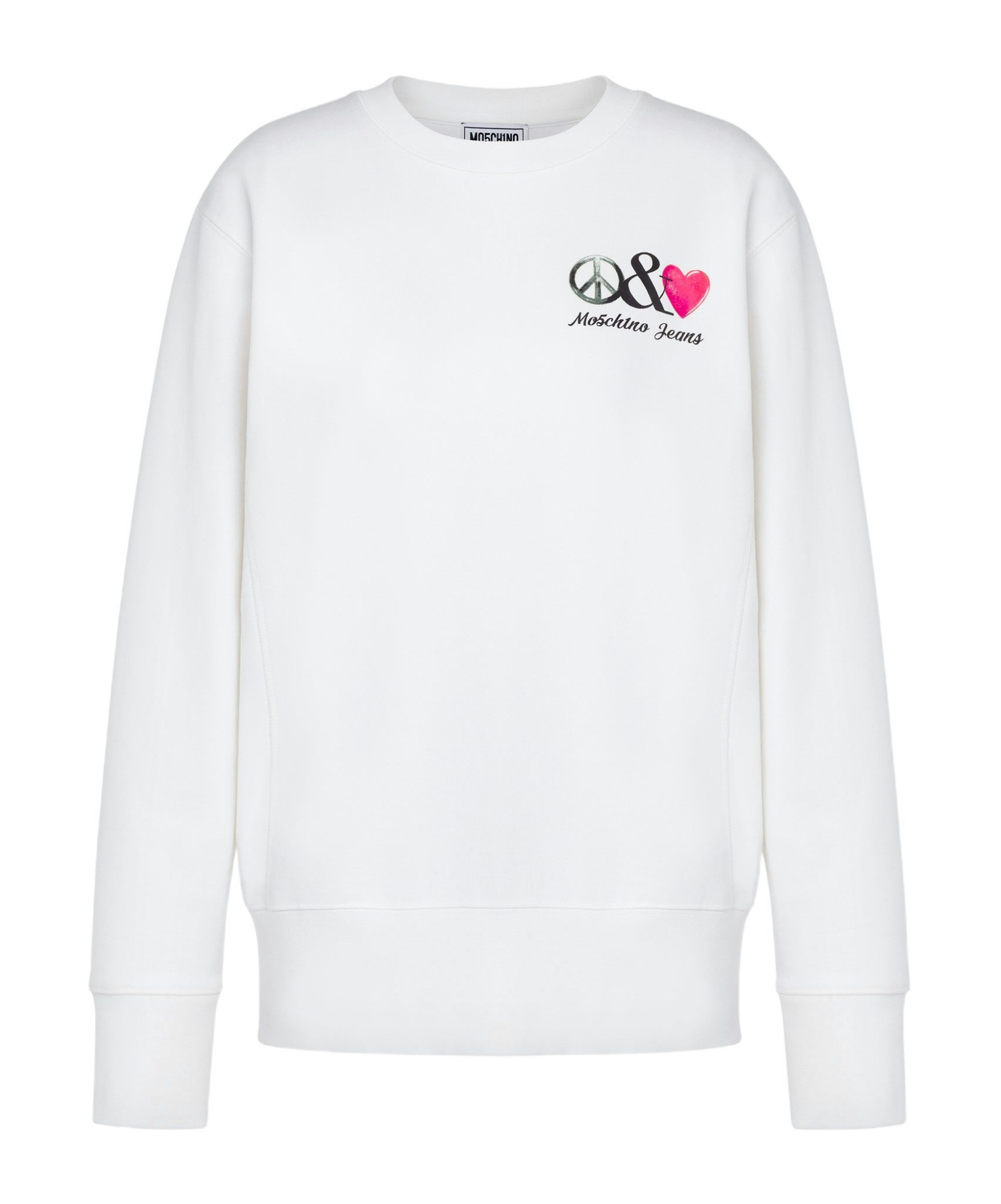 Moschino Logo Sweatshirt In White