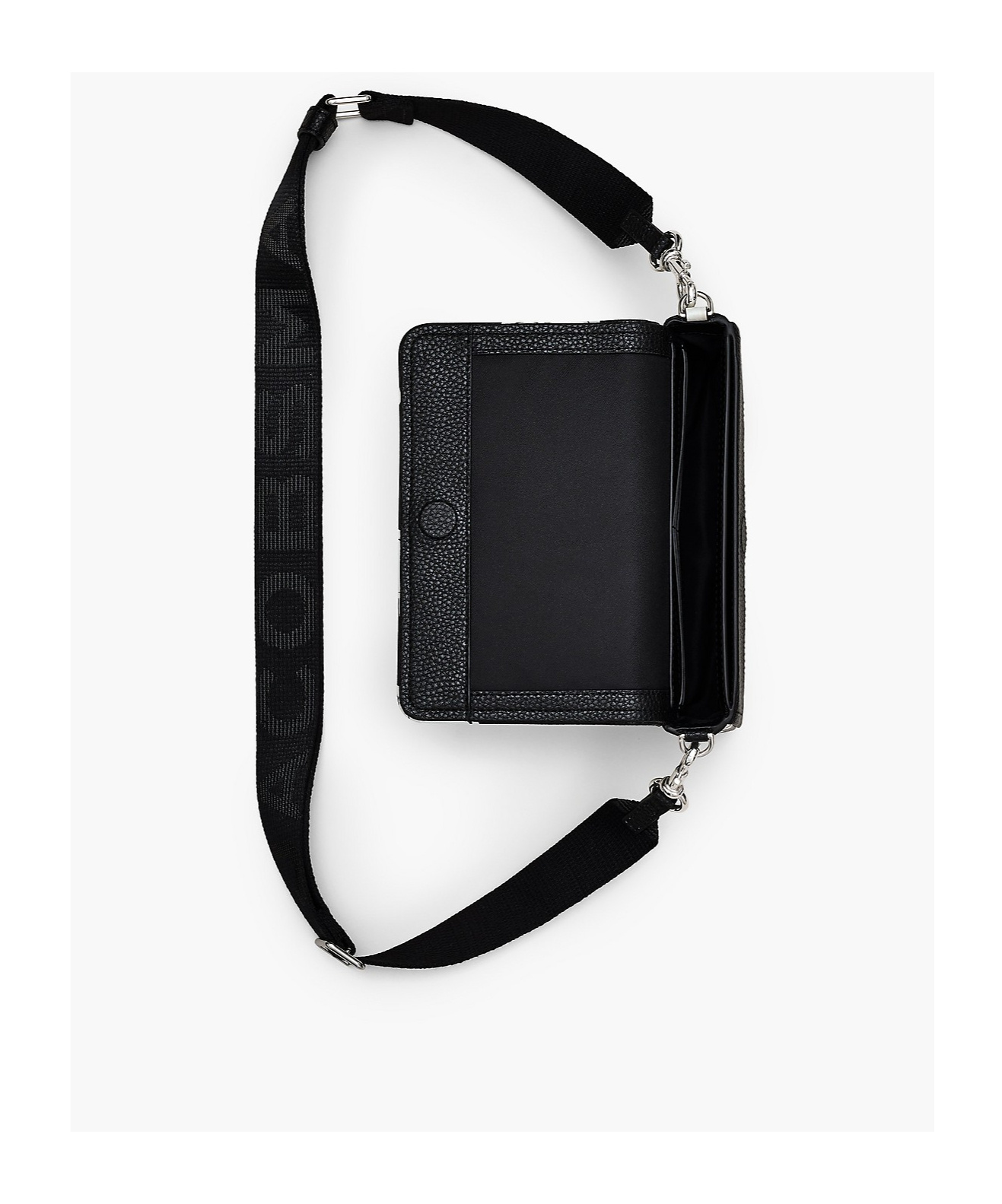 Marc Jacobs Textured Black Leather Mini Bag In Black