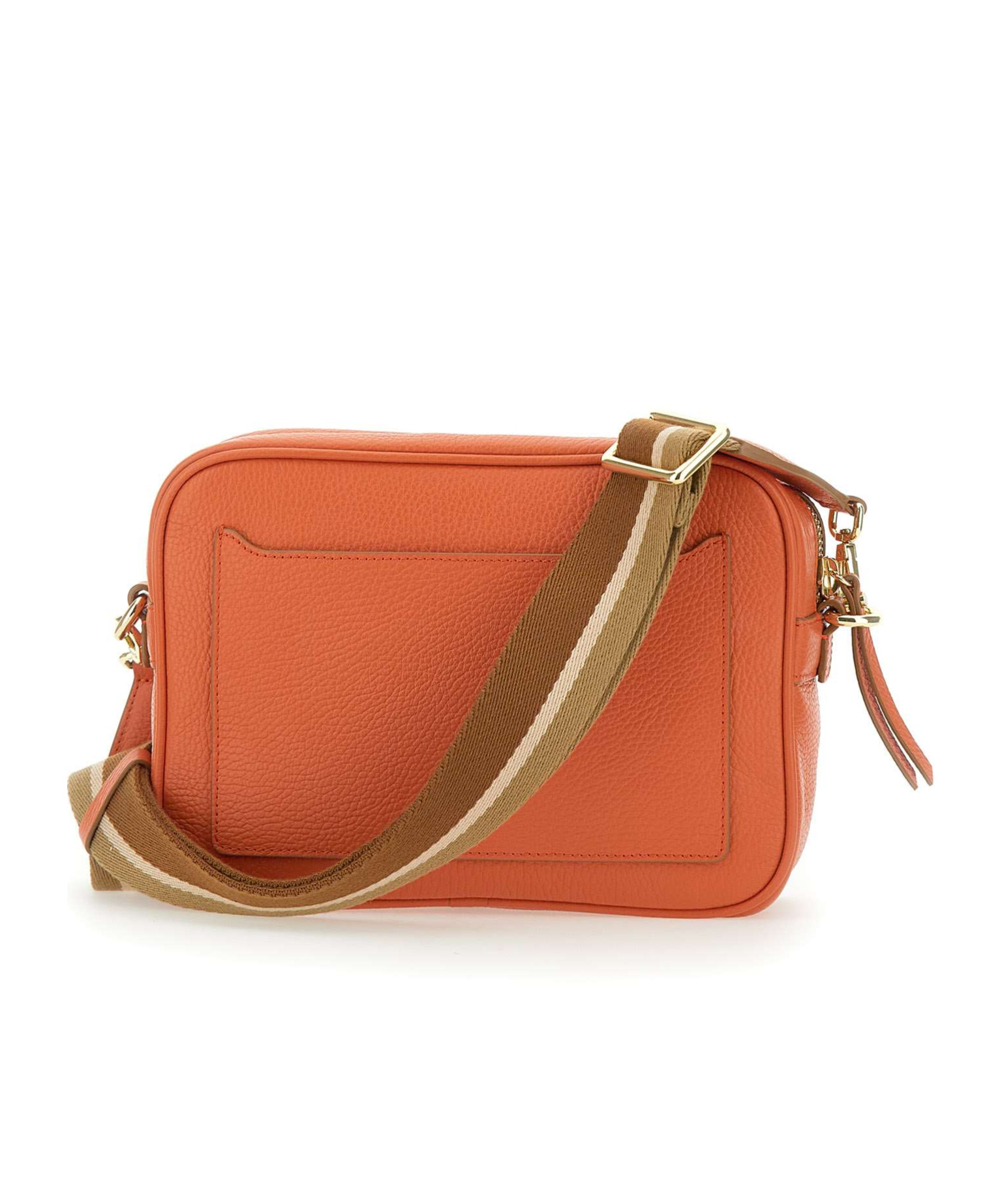 Gianni Chiarini Logo Stamp Zipped Shoulder Bag In Red
