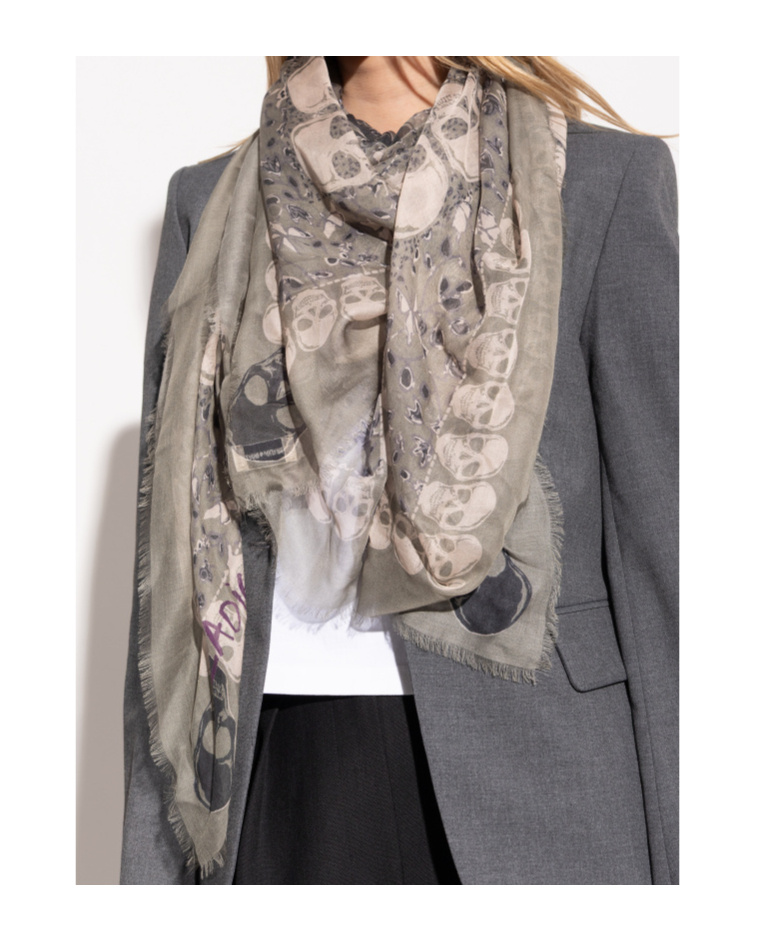 Zadig & Voltaire Fringed Scarf In Brown