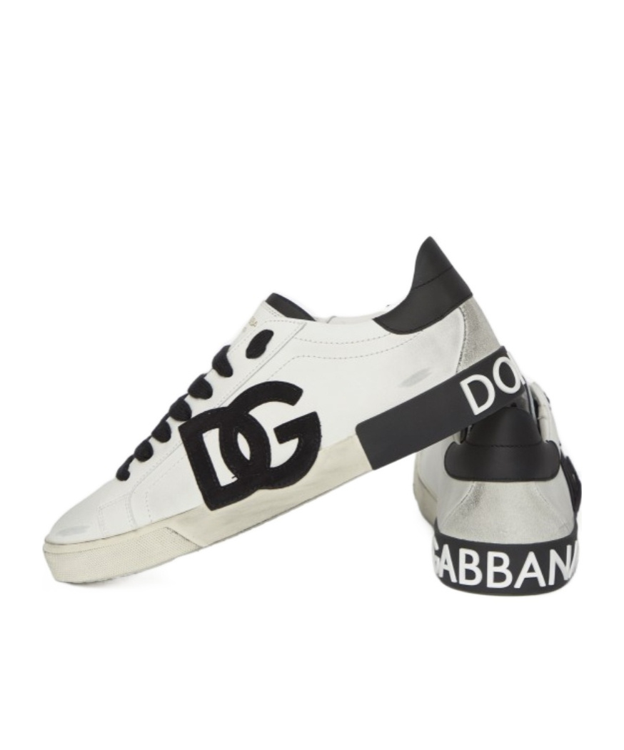 DOLCE & GABBANA DOLCE  GABBANA PORTOFINO LOGO EMBOSSED SNEAKERS