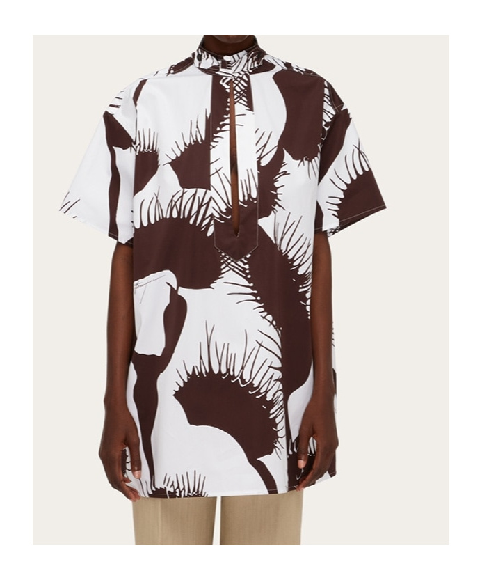 Ferragamo Printed Blouse In Multi