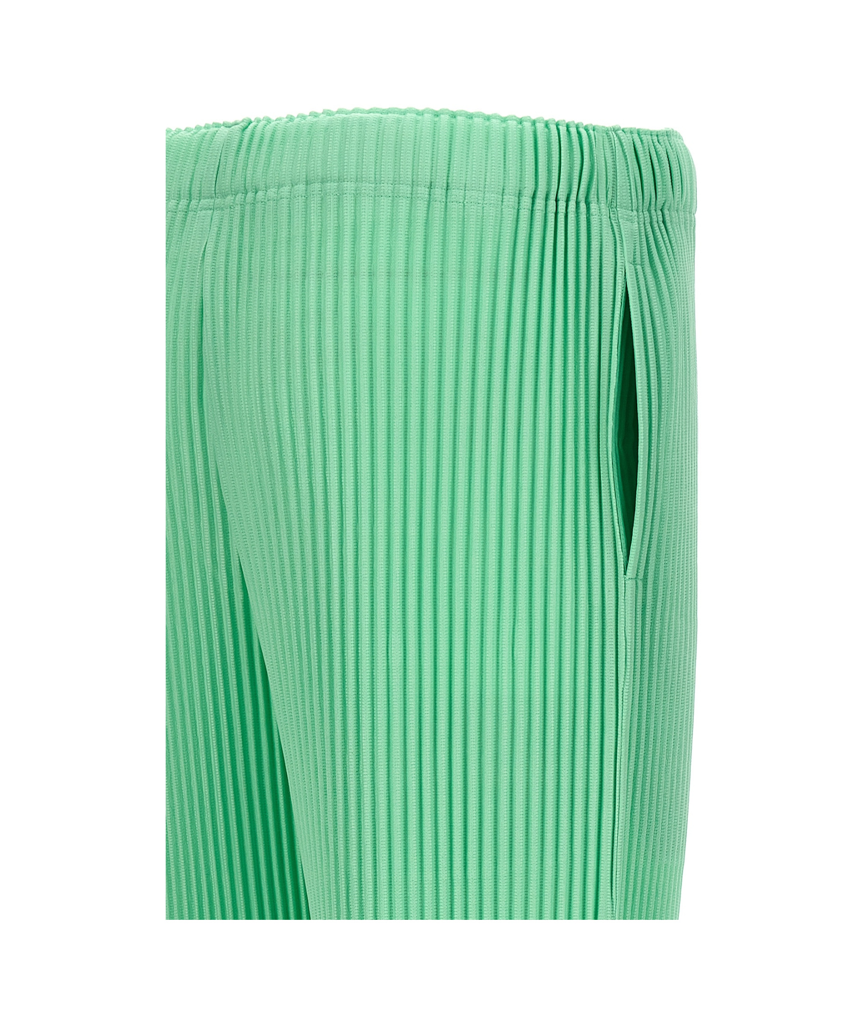 ISSEY MIYAKE ELASTIC WAIST CASUAL PANTS