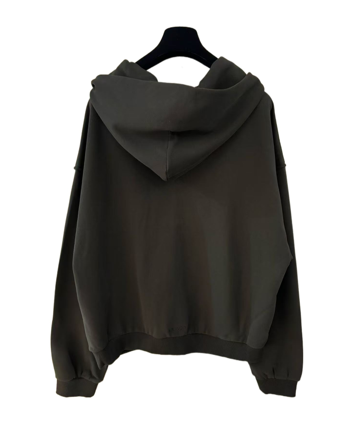 We11 Done Hooded Zipper Hoodie In Black