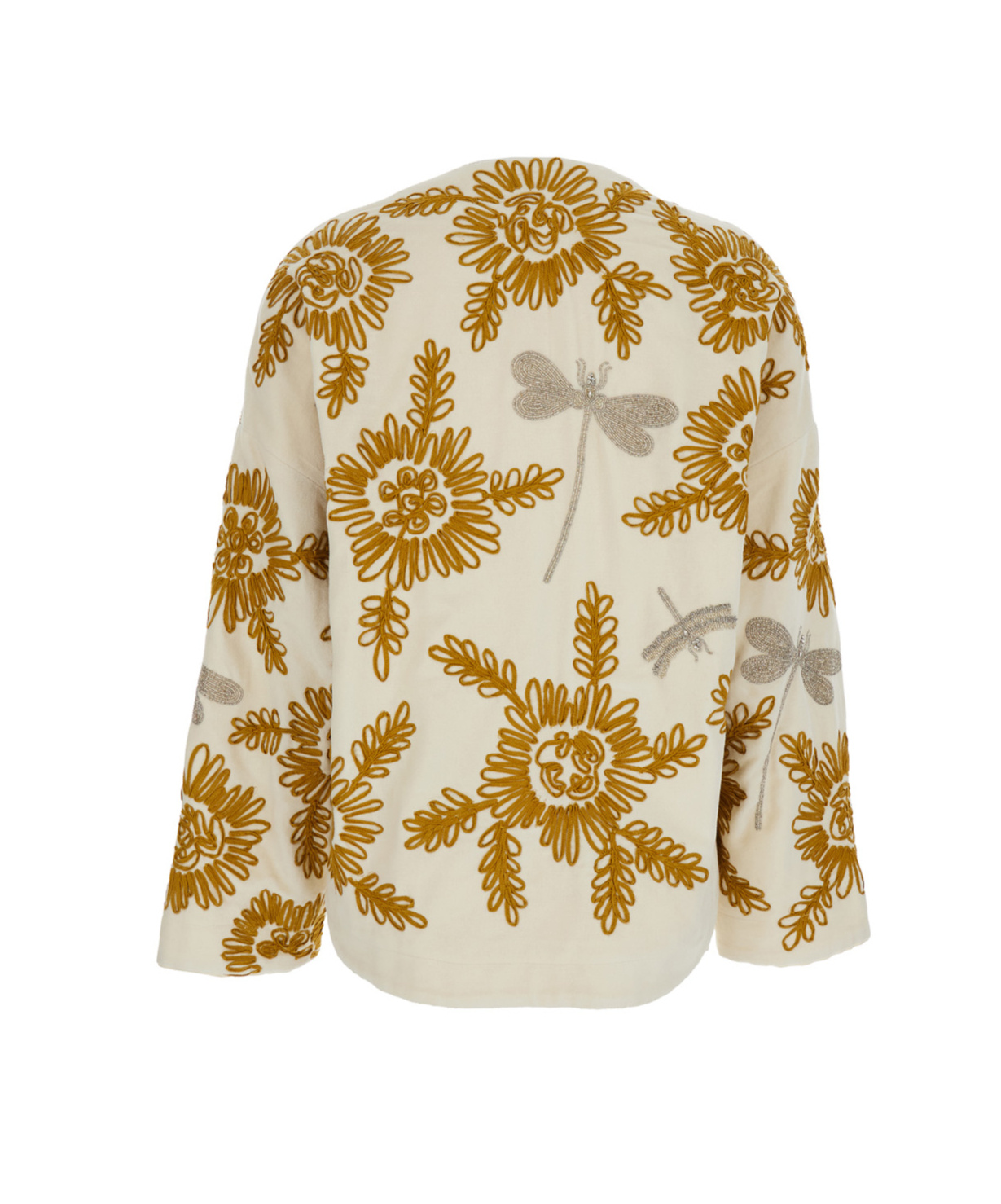Forte Forte Floral Dragonflies Embroidered Jacket In Multi
