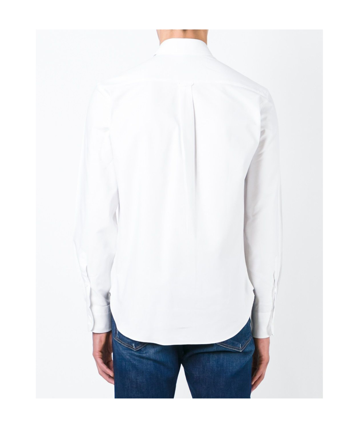 Maison Kitsuné Cotton T-shirt With Fox Embroidery In White
