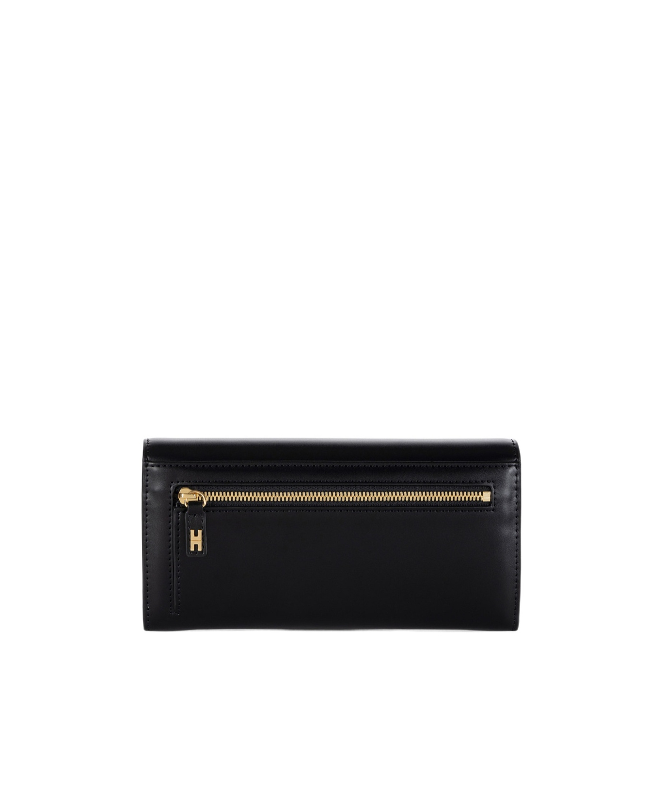 Shop Elisabetta Franchi Large Logo Wallet In Black