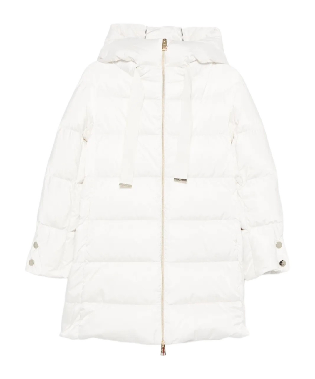 Herno Hooded Puffer Jacket In White