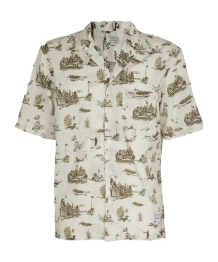Woolrich Graphic Printed Buttoned Shirt In Multi