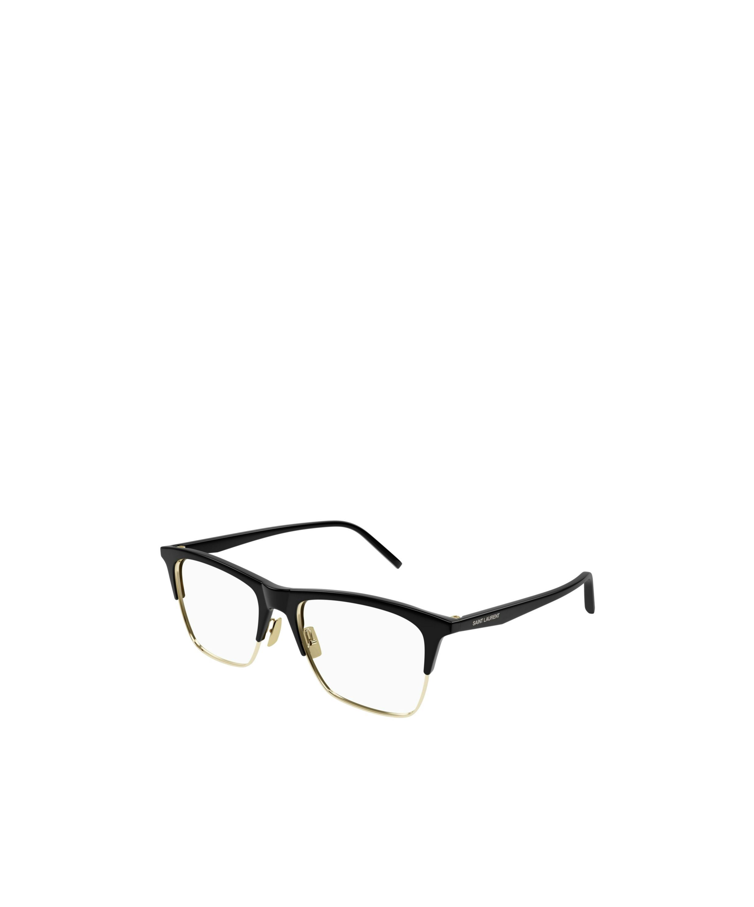 Saint Laurent Half-frame Flat Mirror In Black