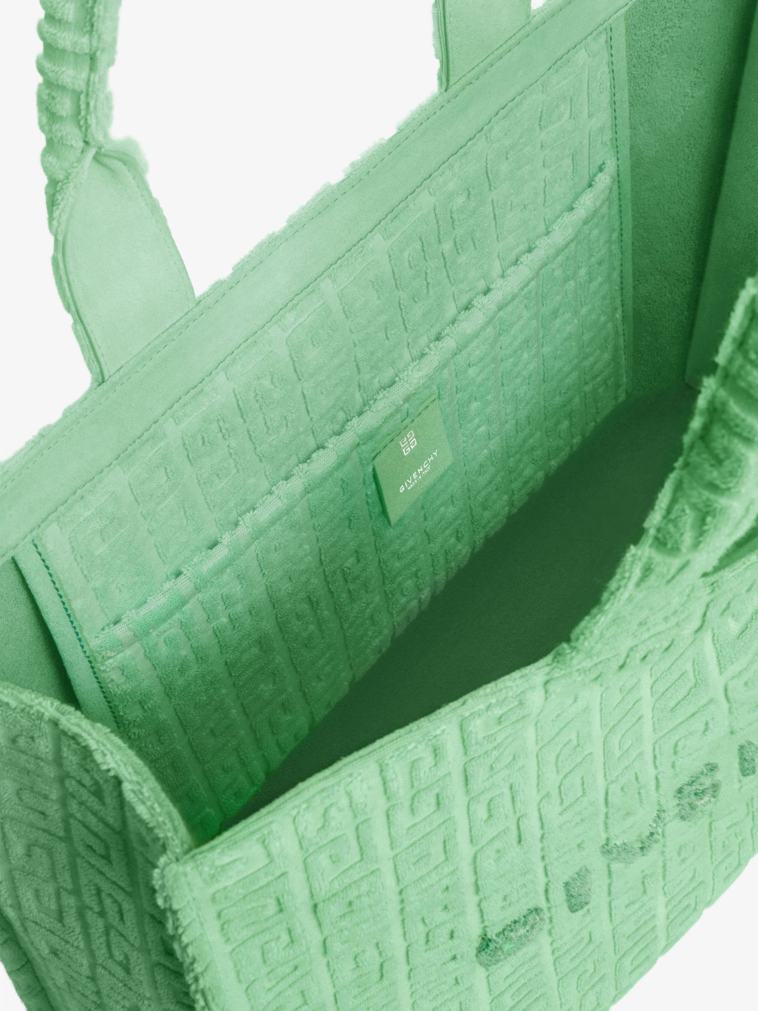 Givenchy Medium 4g Towelling-finish Tote Bag In Green