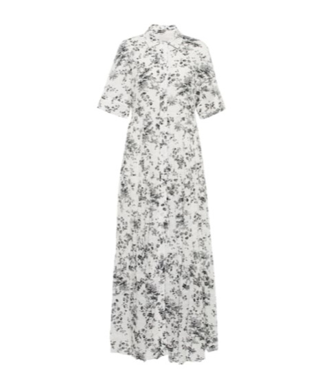 Erdem Kate Floral Cotton Maxi Dress In White
