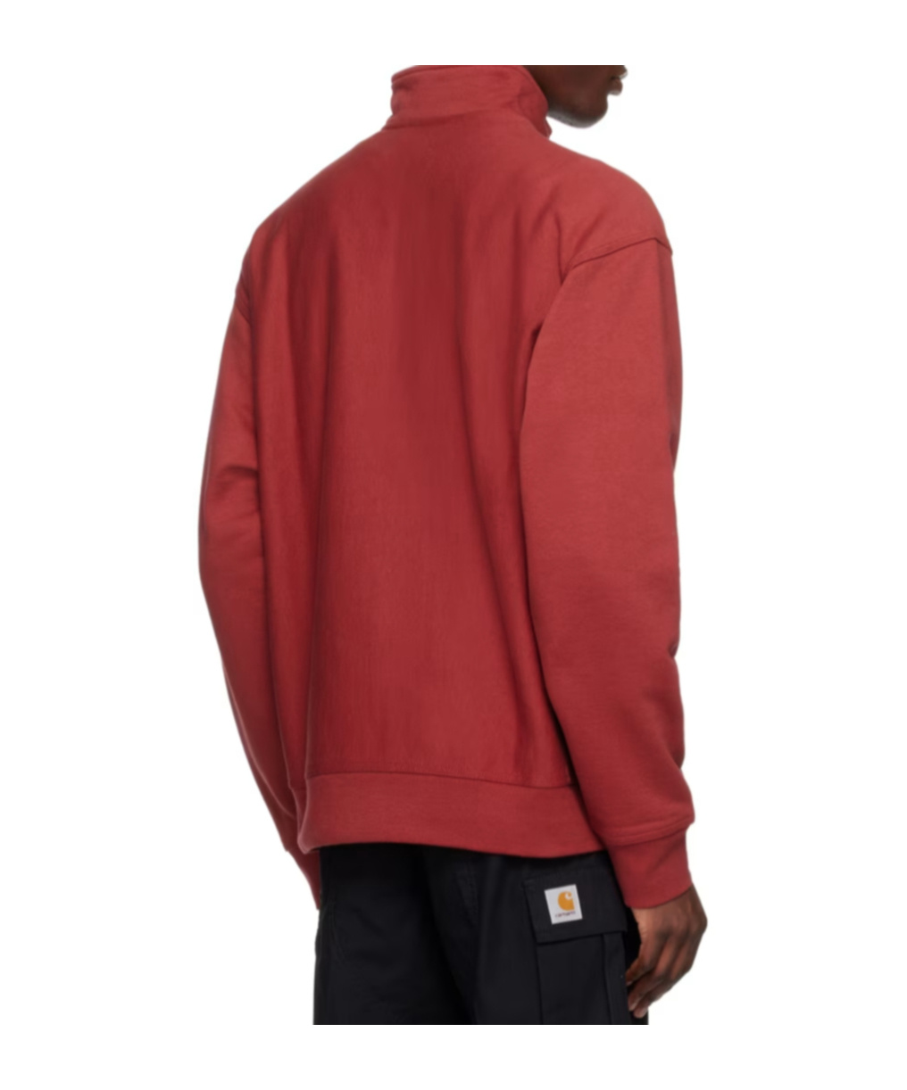 Carhartt Stand-collar Long-sleeved Hoodie In Red