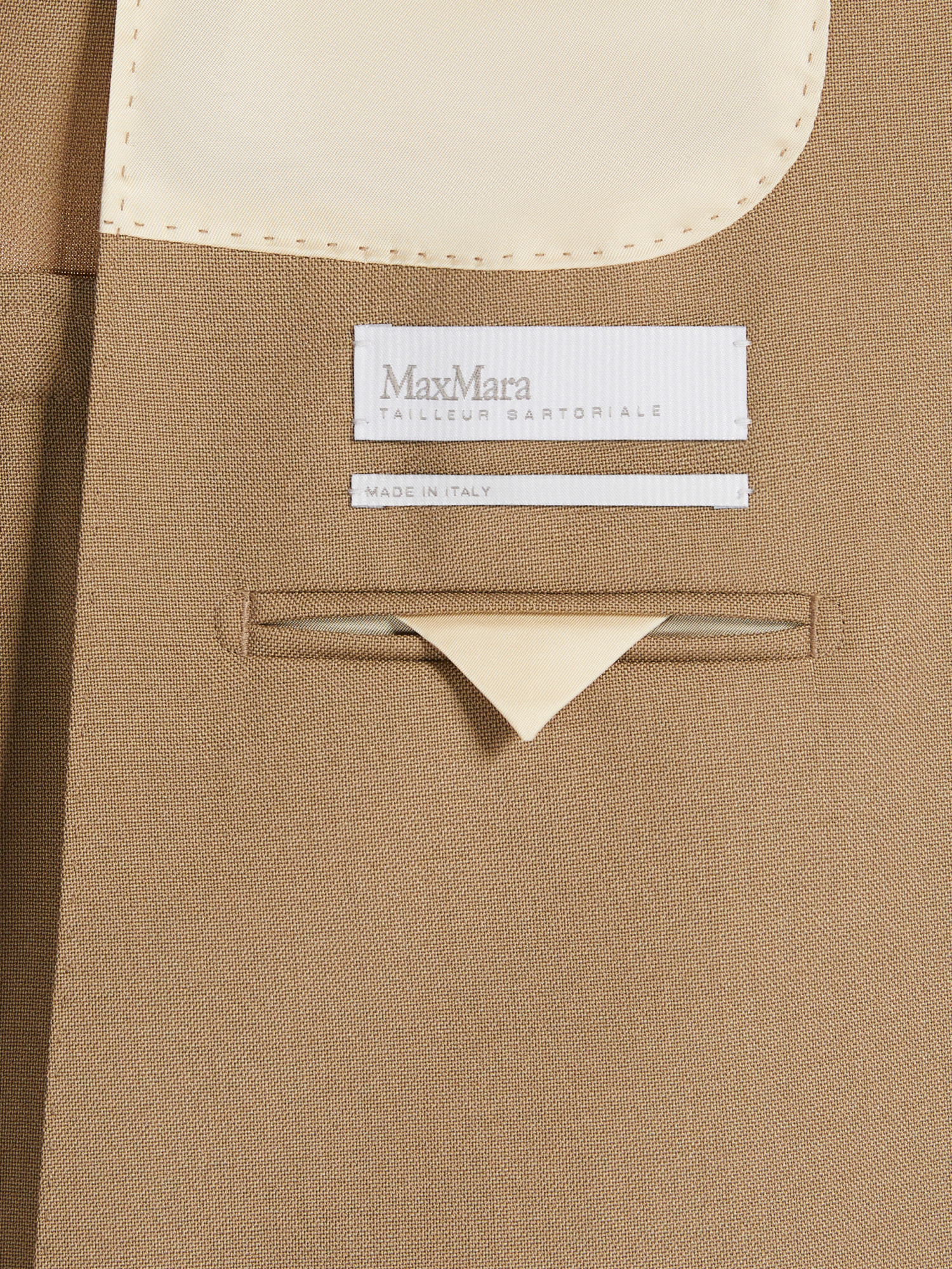 Max Mara Long-sleeved Suit Coat In Nude