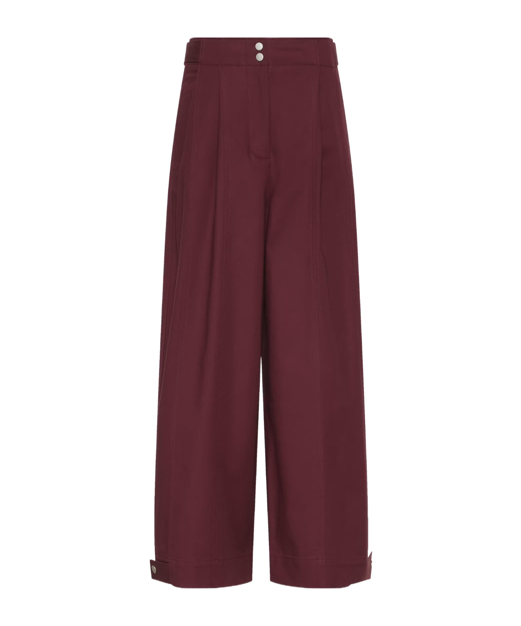 Calvin Klein Wide-leg Casual Pants In Red