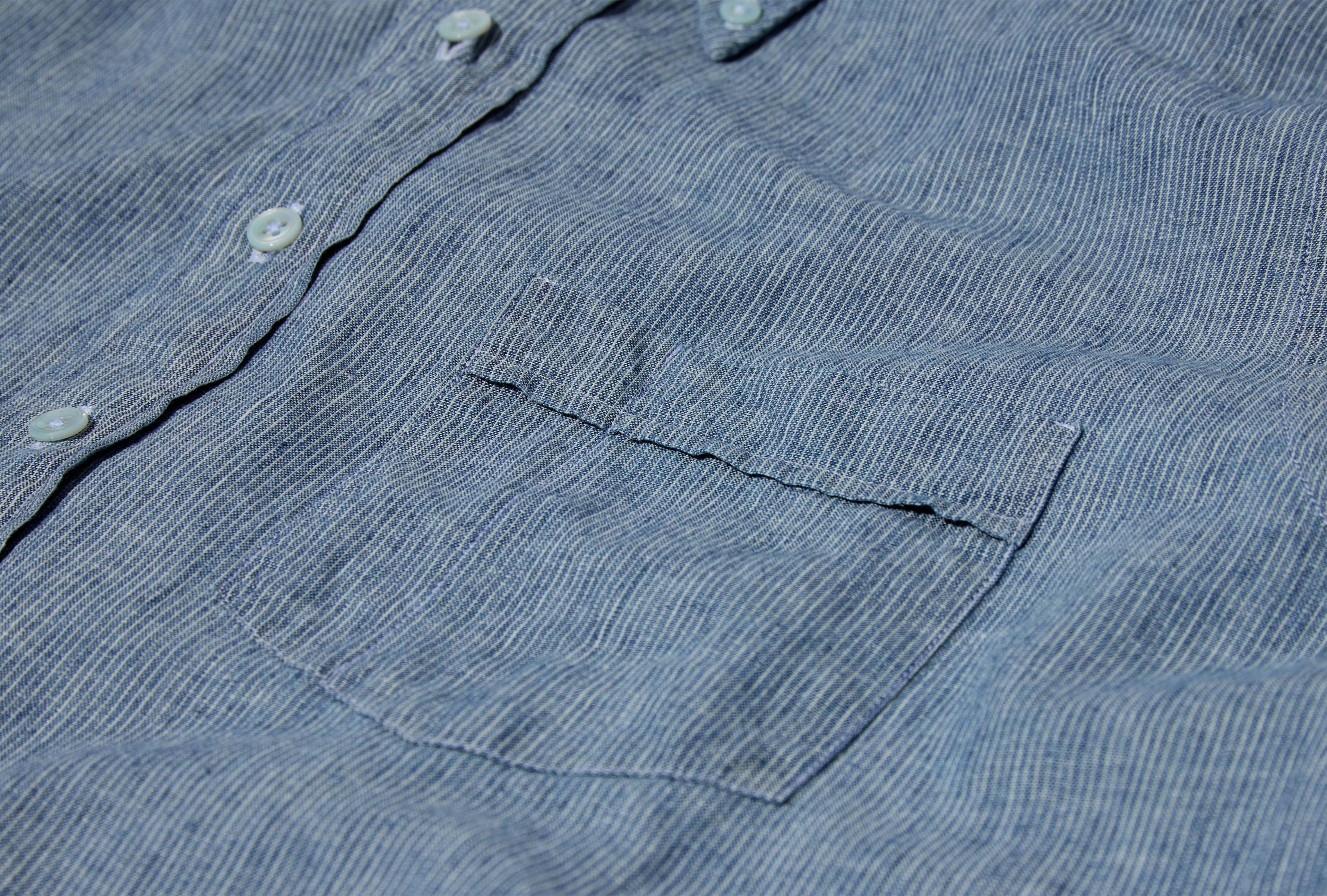 Drake's London Long-sleeved Shirt In Blue