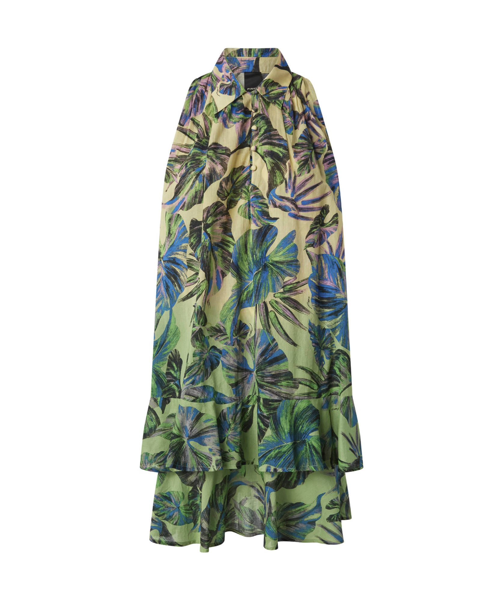 Pinko Print Dress In Green